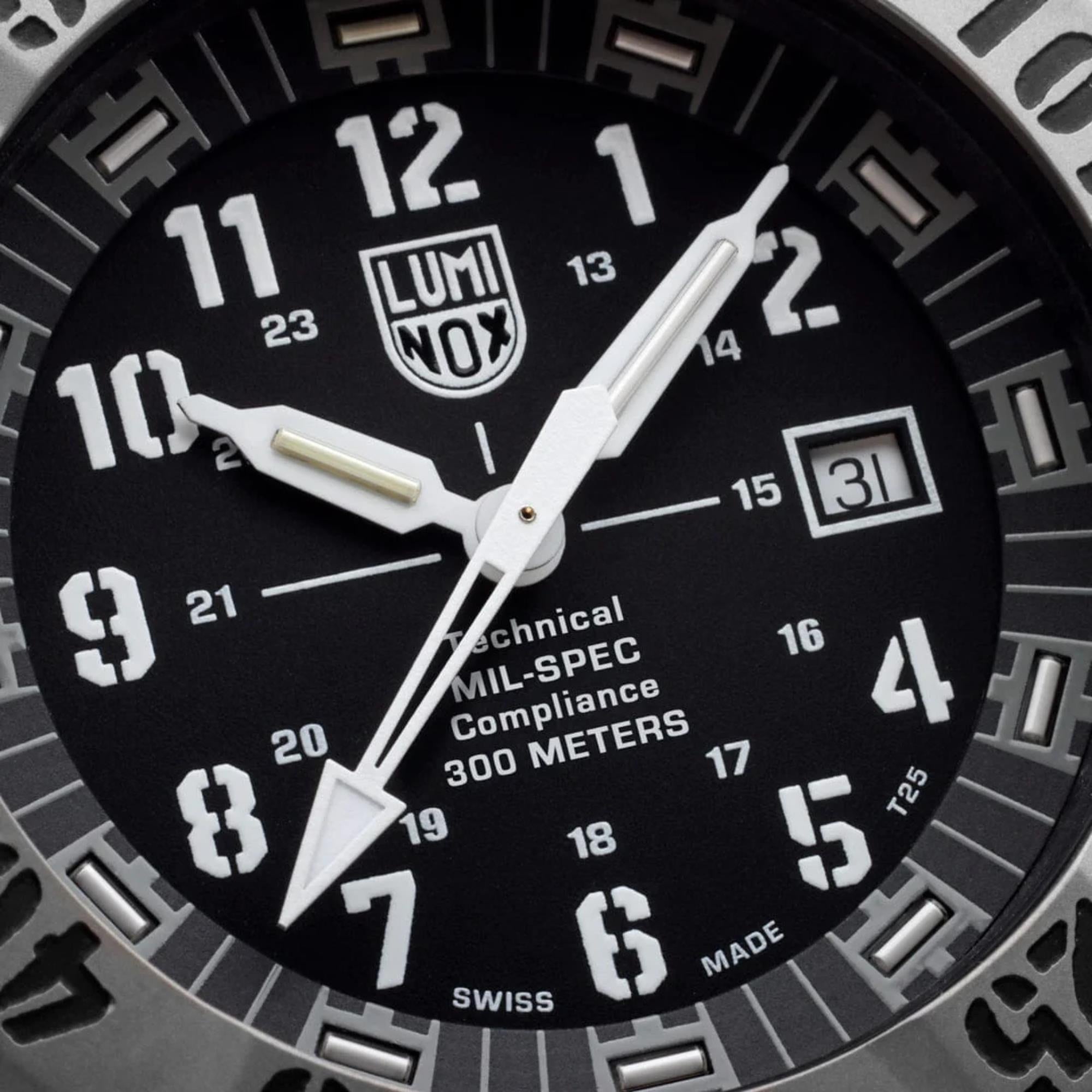Luminox MIL-SPEC Inspired 46mm Titanium Black Dial Rubber Mens Quartz Watch XL.3351.2