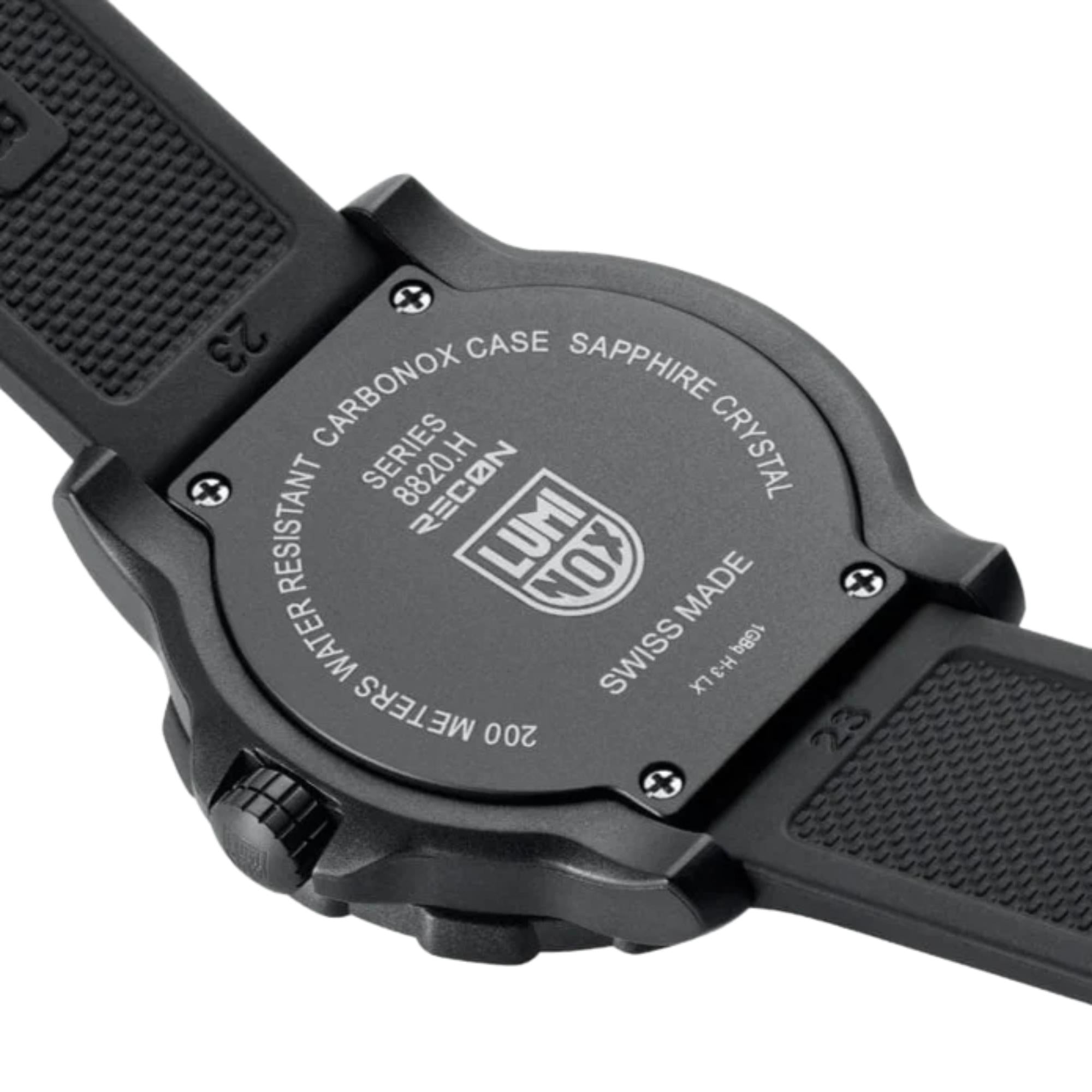 Luminox RECON Point Man 45mm Black Dial Rubber and NATO Mens Quartz Watch XL.8825.H.SET.1