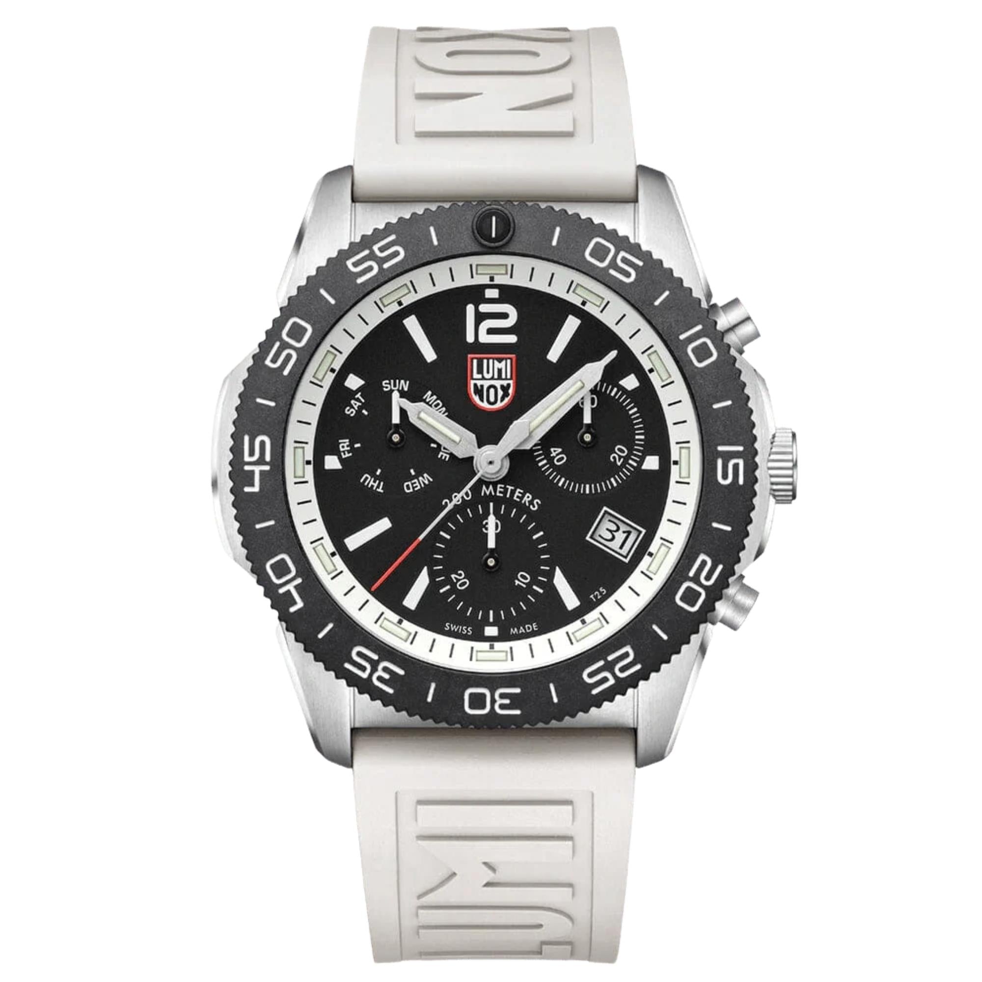 Luminox Pacific Diver 44mm Chronograph Black Dial Rubber Mens Quartz Watch XS.3141