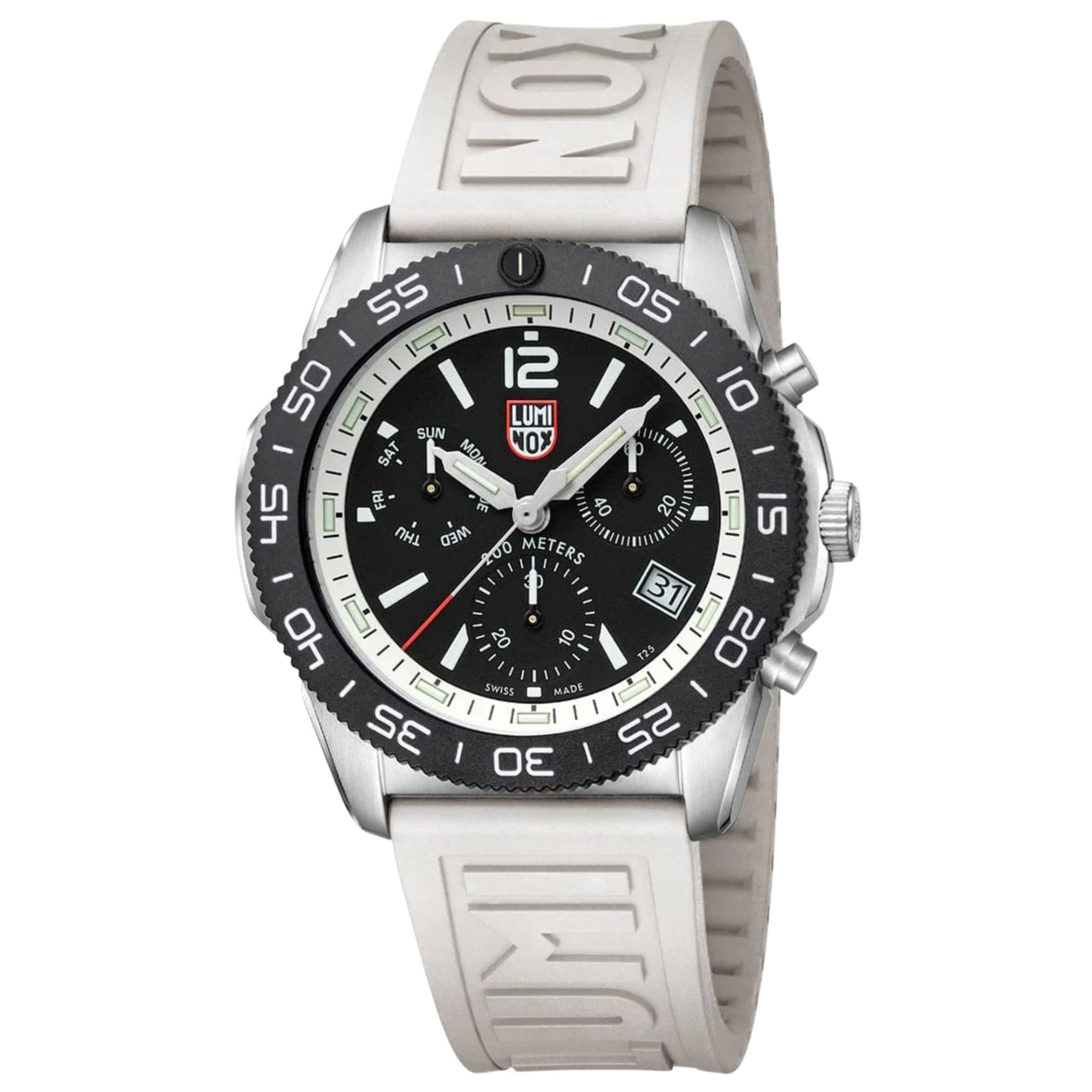 Luminox Pacific Diver 44mm Chronograph Black Dial Rubber Mens Quartz Watch XS.3141