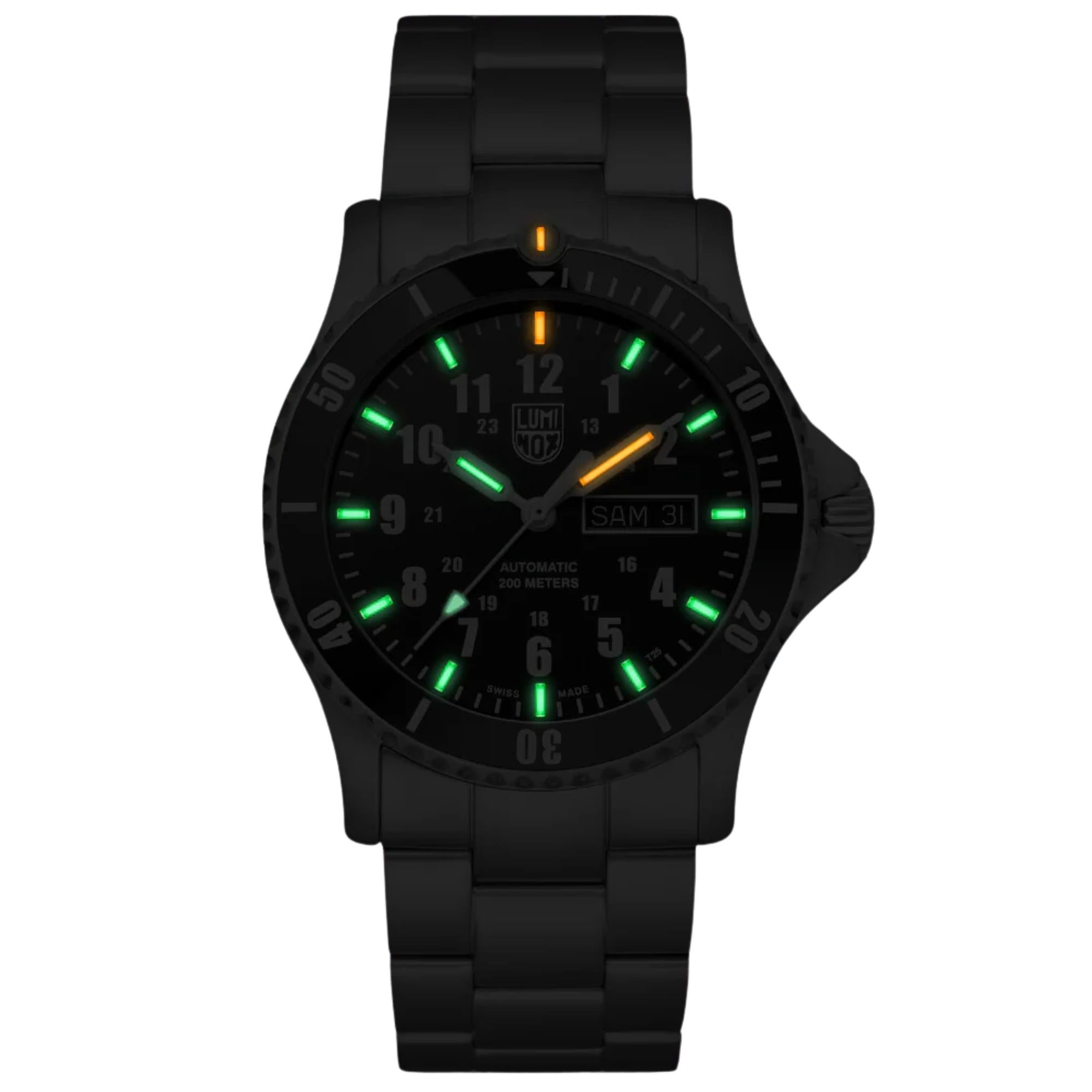 Luminox Automatic Sport Timer 42mm Black Dial Steel Mens Watch XS.0921.M