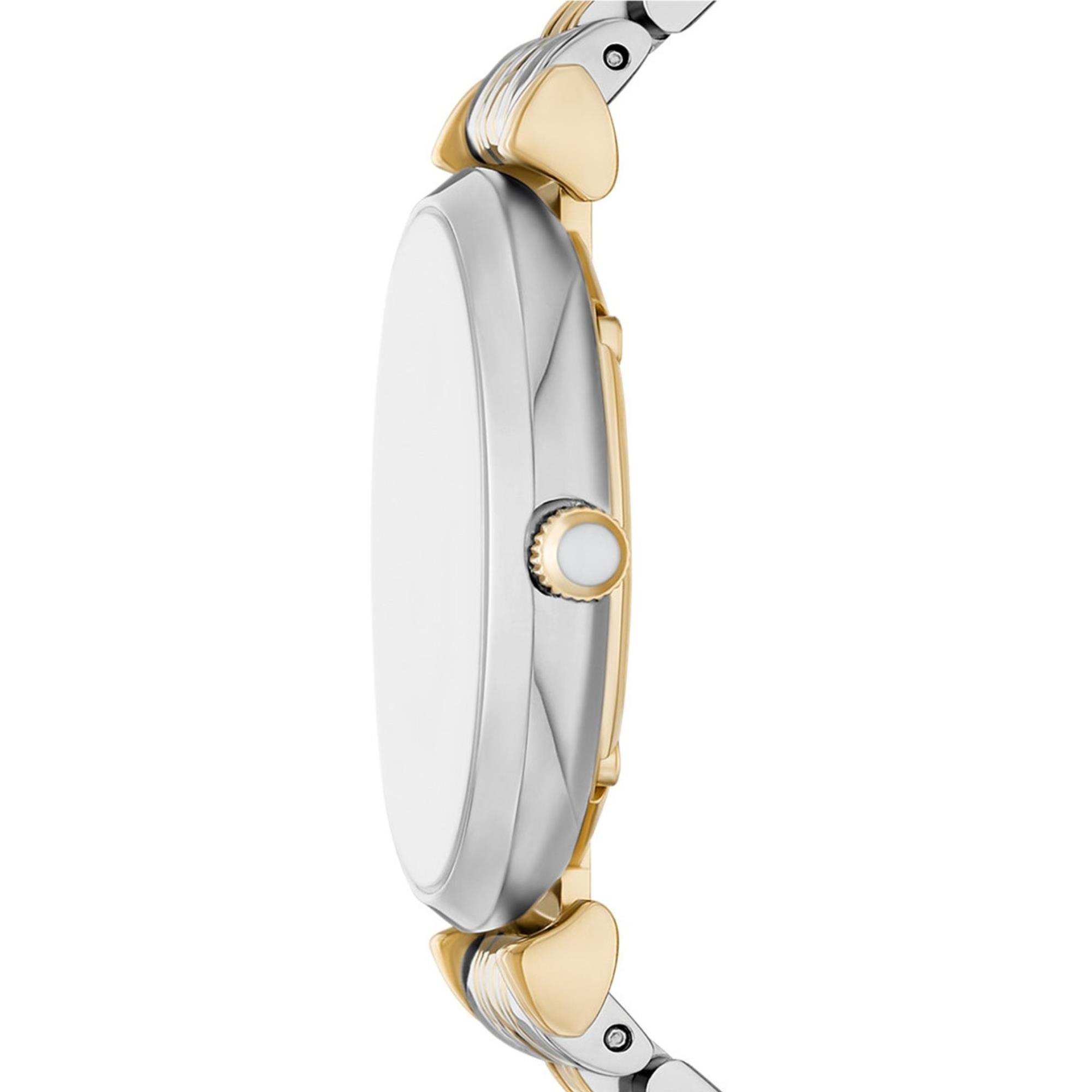 Emporio Armani Gianni 32mm Mother of Pearl Dial Steel Quartz Watch AR11719