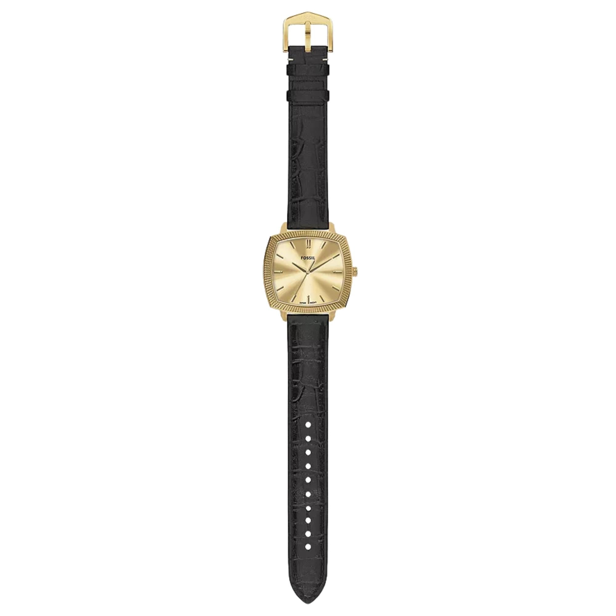Fossil Machine x Nick Jonas 37mm Gold Dial Watch LE1214