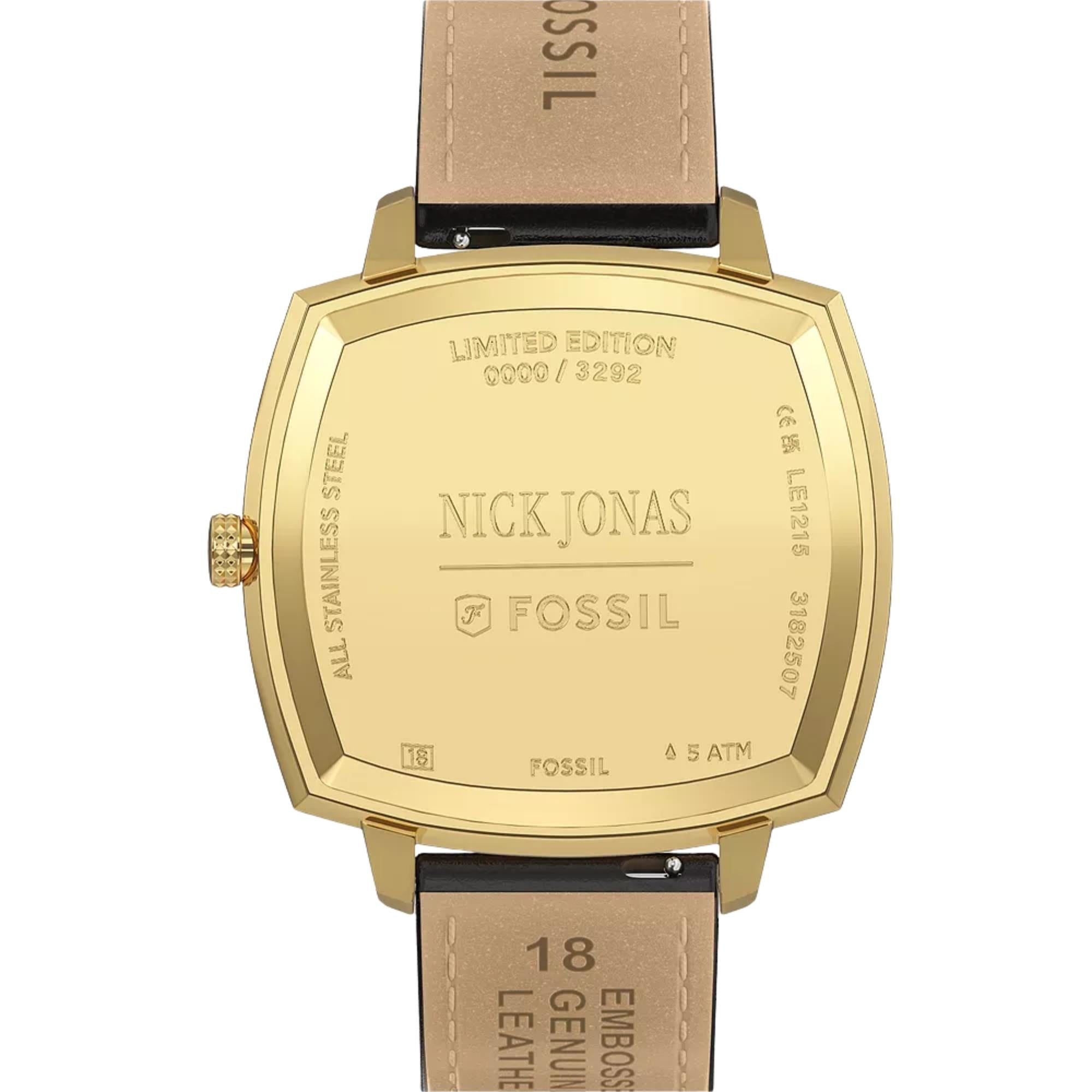 Fossil Machine x Nick Jonas 37mm Blue Dial Watch LE1215