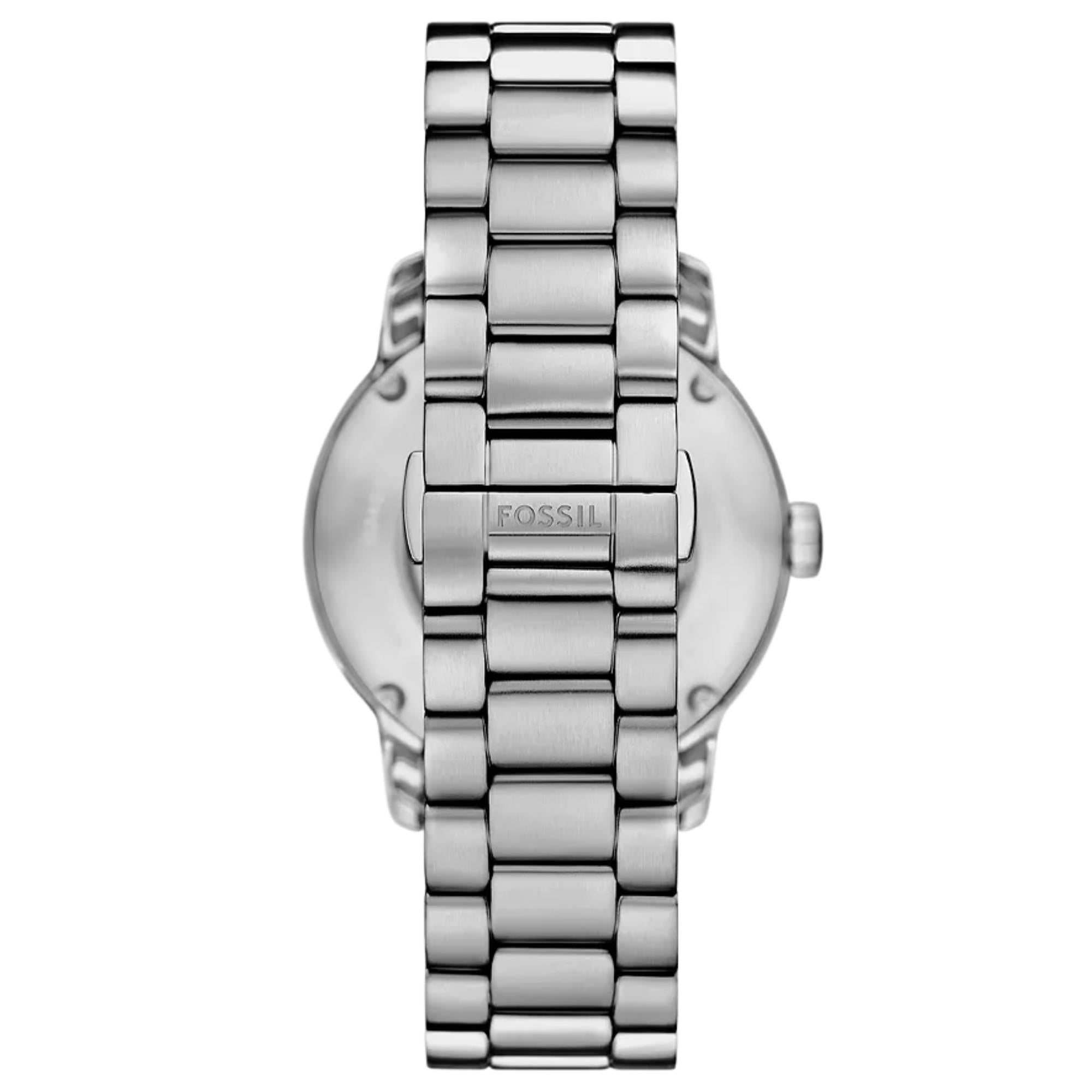 Fossil Heritage 43mm Skeleton Green Dial Steel Mens Automatic Watch ME3262