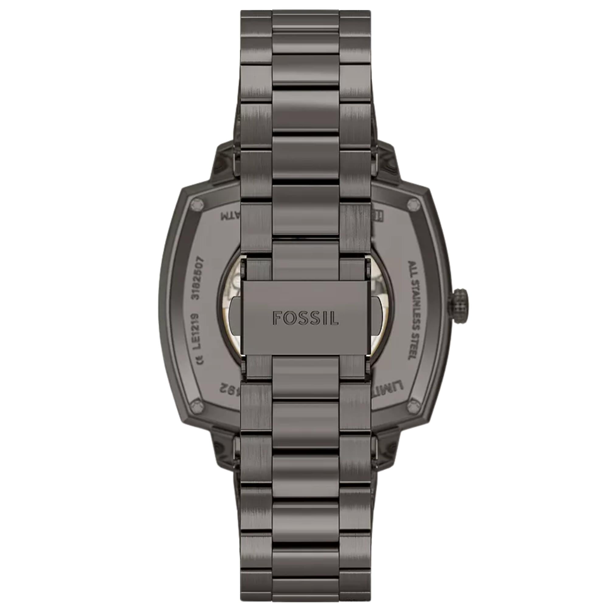 Fossil Machine x Nick Jonas 41mm Black Steel Mens Watch LE1219