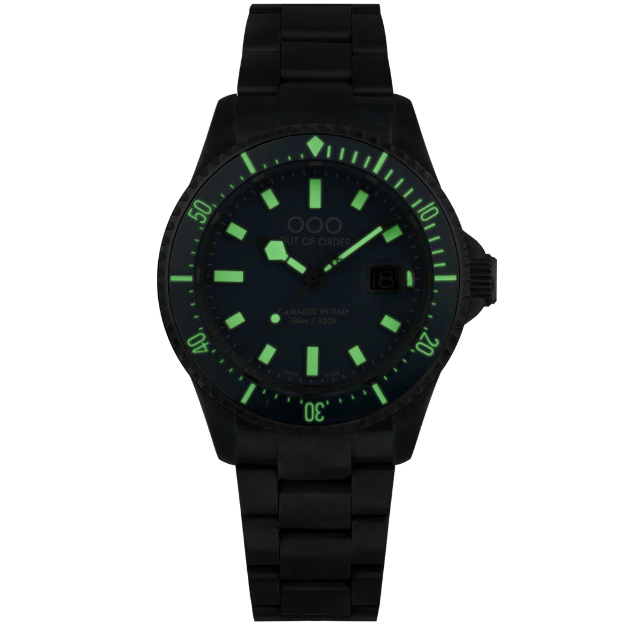 Out of Order Casanova 44mm Blue Mediterraneo Blue Dial Steel Mens Quartz Watch OOO.001-27.BL.BI