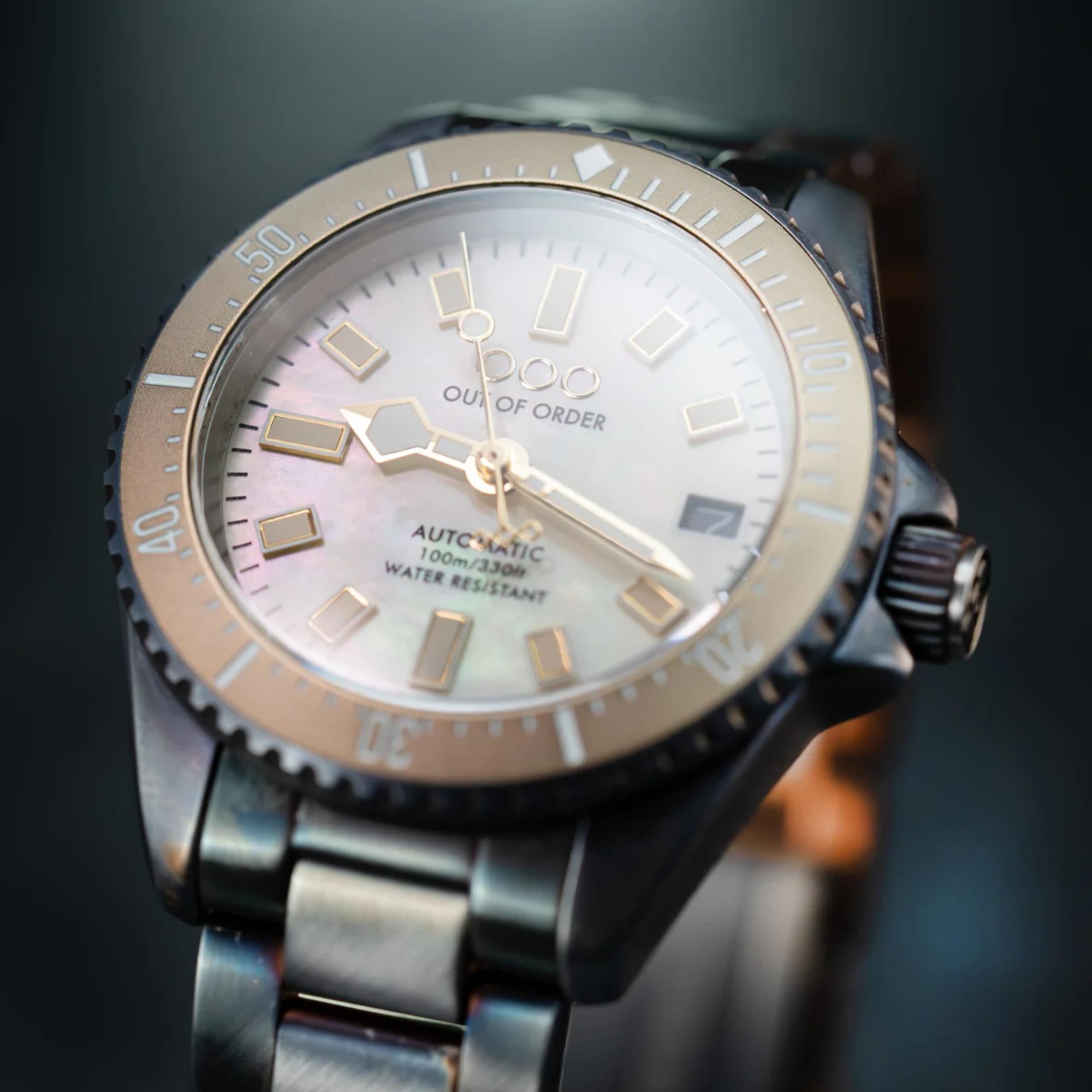 Out of Order Casanova 38mm San Marco Ivory Mother of Pearl Steel Mens Automatic Watch OOO.001-38.BE