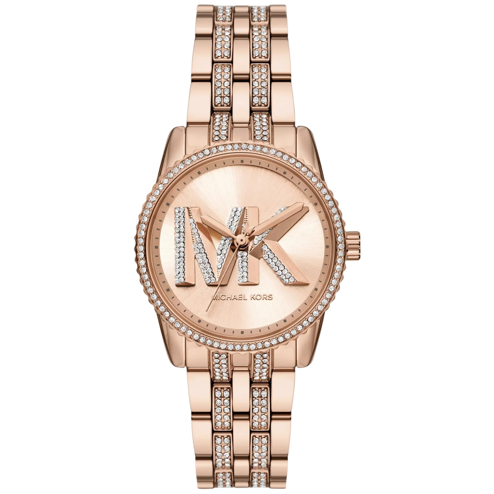 Michael Kors Bryant 35mm Rose Gold Dial Steel Ladies Quartz Watch MK7541