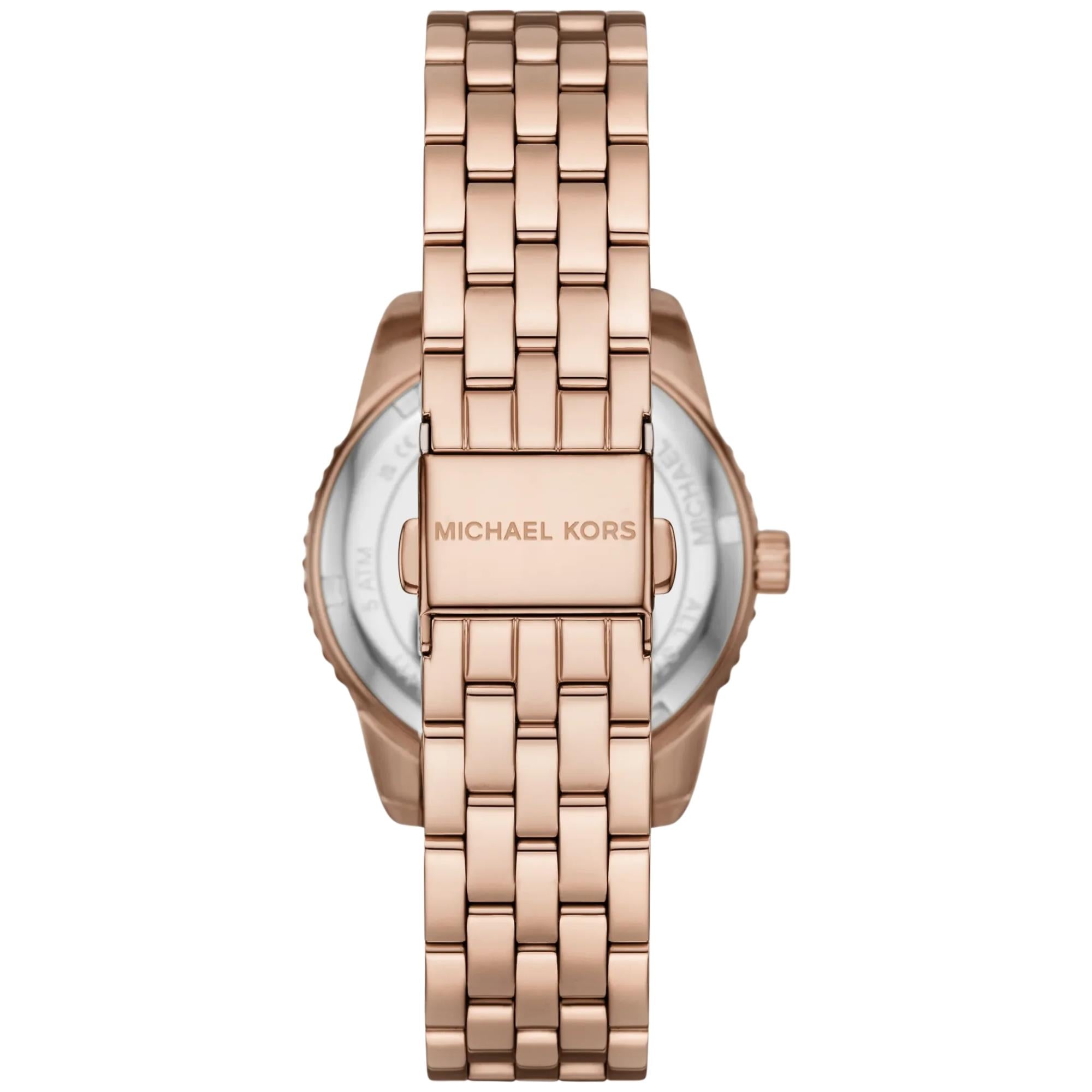 Michael Kors Bryant 35mm Rose Gold Dial Steel Ladies Quartz Watch MK7541
