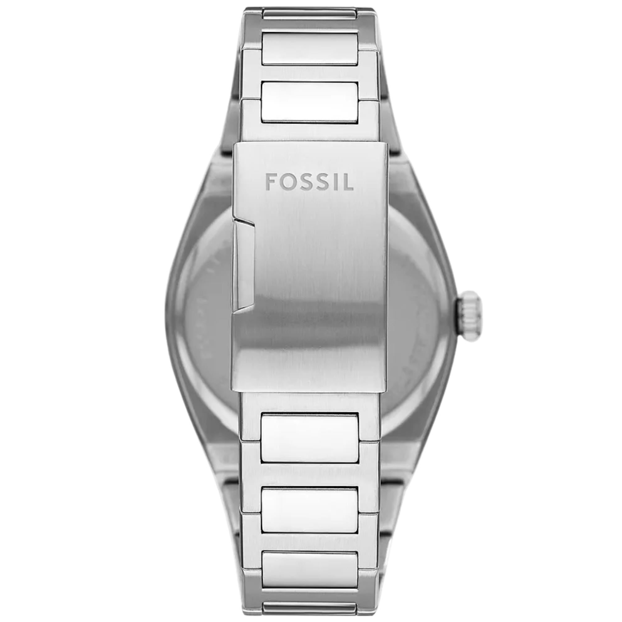 Fossil Everett 42mm Blue Dial Steel Mens Quartz Watch FS5822