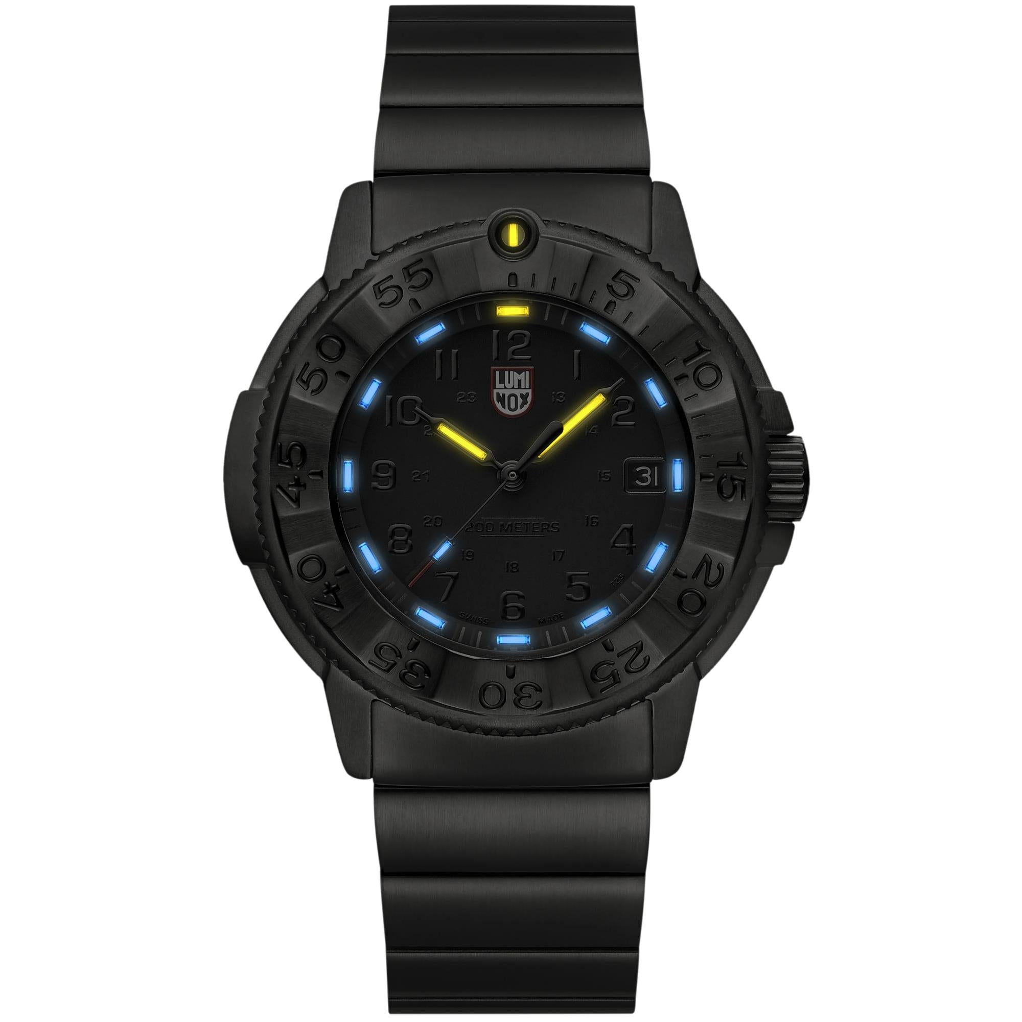 Luminox Navy Seal Foundation 43mm Black Dial Steel Mens Quartz Watch XS.3228.NSF