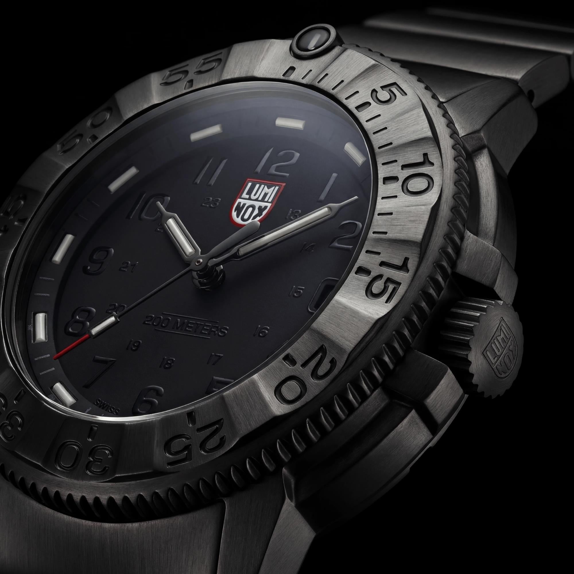 Luminox Navy Seal Foundation 43mm Black Dial Steel Mens Quartz Watch XS.3228.NSF
