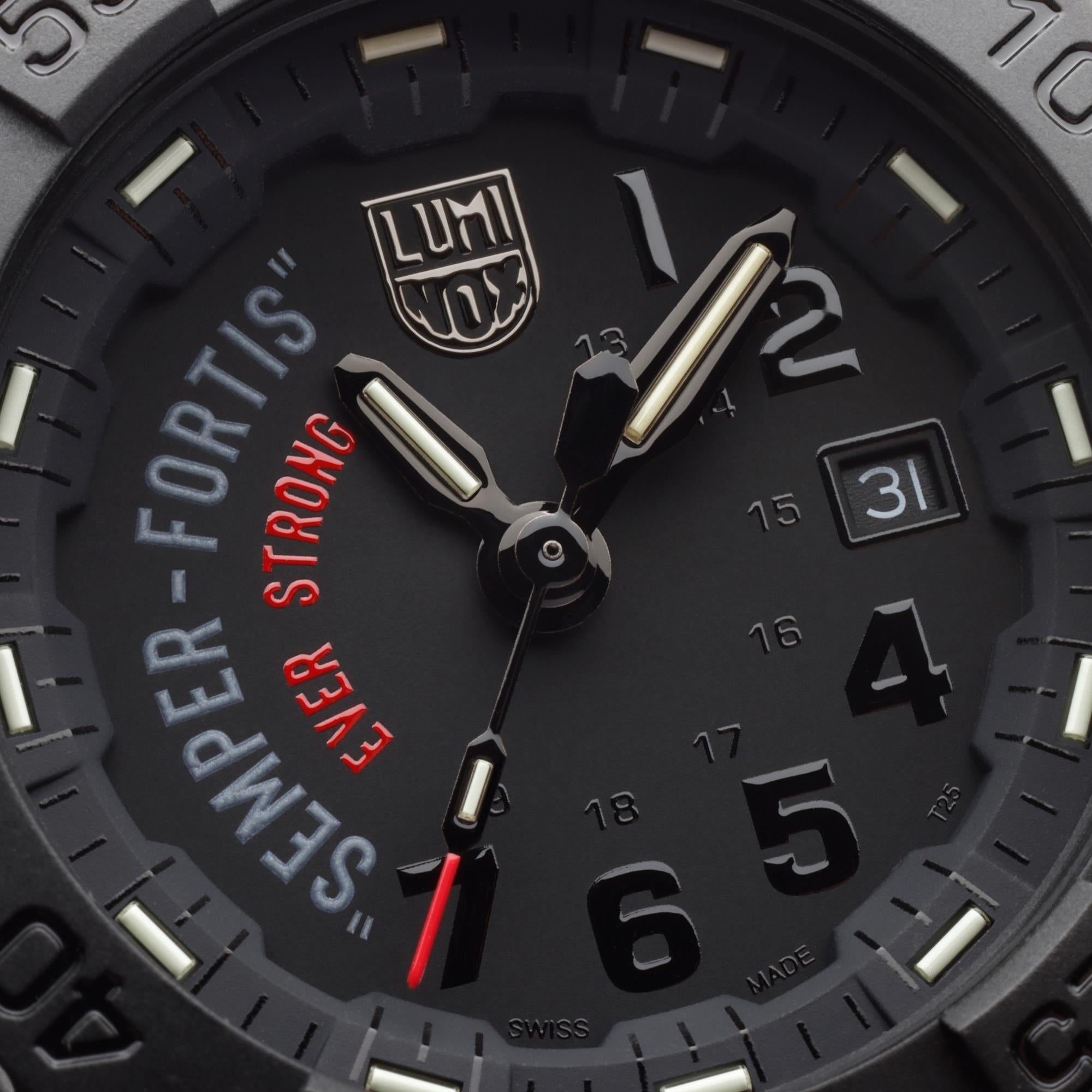 Luminox Navy SEAL 'Semper-Fortis' 45mm Limited Edition Black Dial Carbonox Mens Quartz Watch XS.3515.N