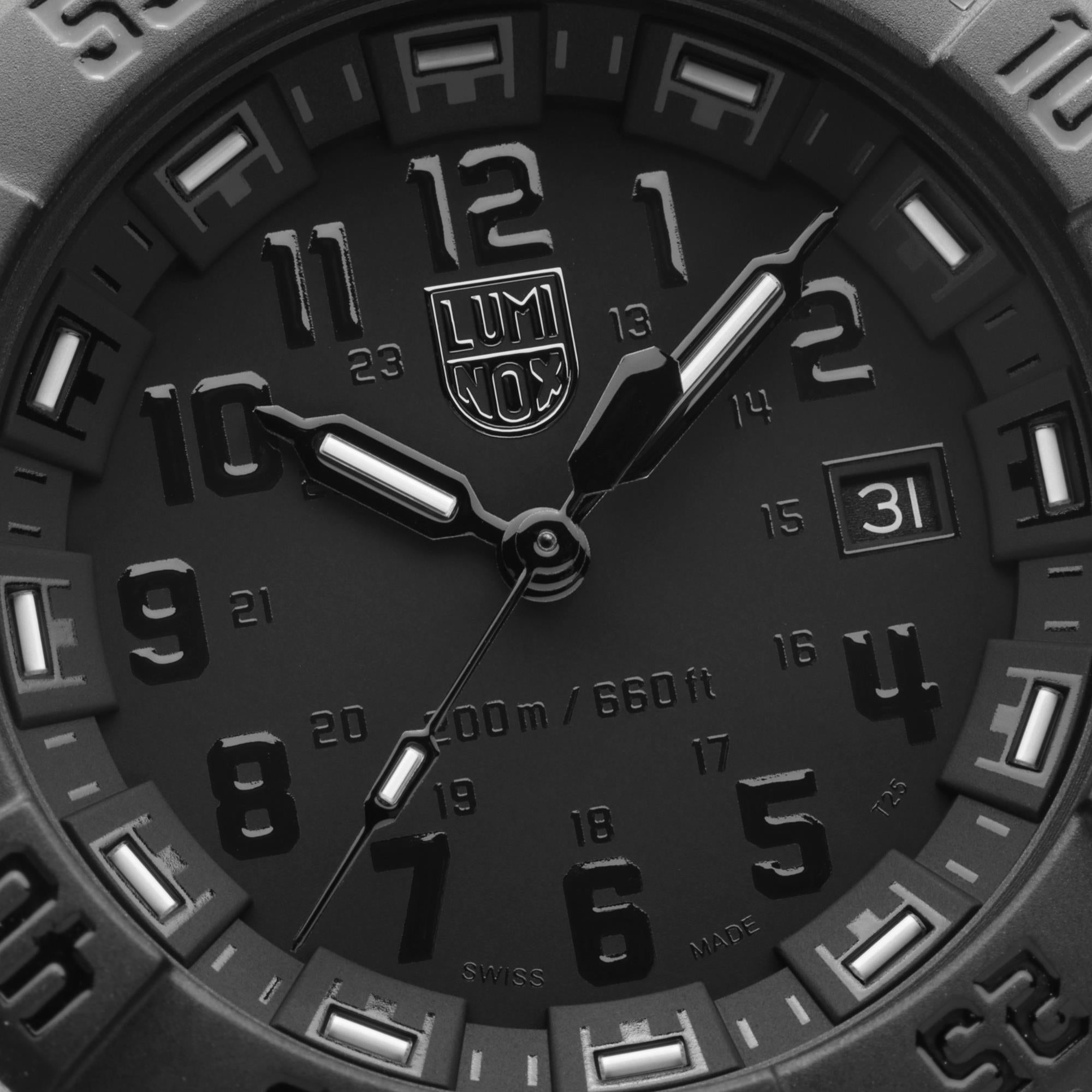 Luminox Navy SEAL 3550 Series 44mm Black Dial Rubber Mens Quartz Watch XS.3551