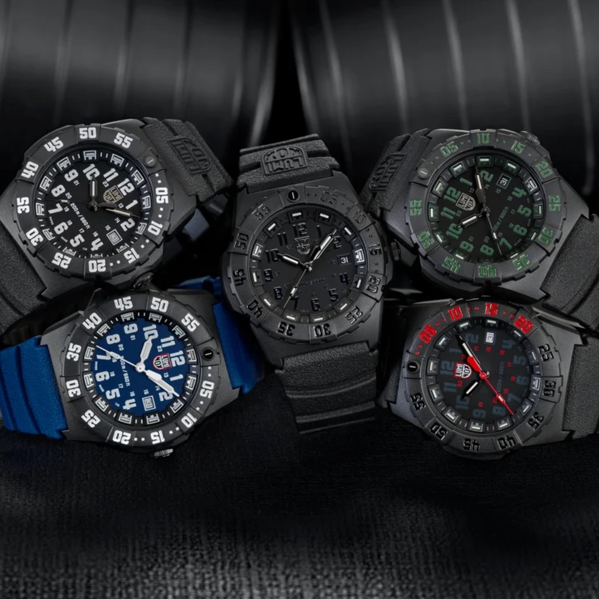 Luminox Navy SEAL 3550 Series 44mm Black Dial Rubber Mens Quartz Watch XS.3551