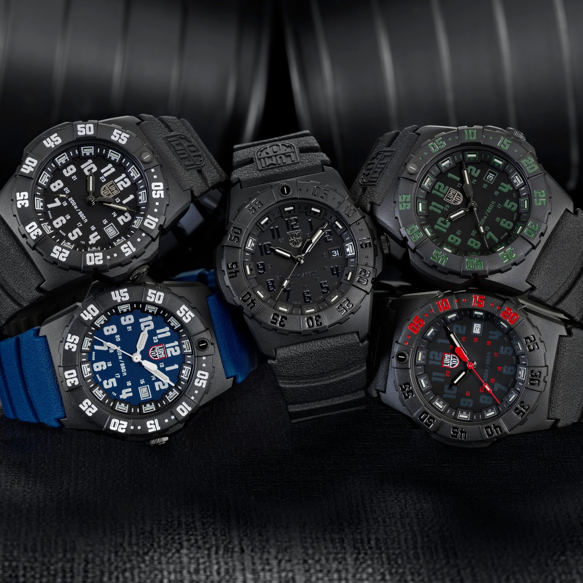 Luminox Navy SEAL 3550 Series 44mm Blue Dial Rubber Mens Quartz Watch XS.3553