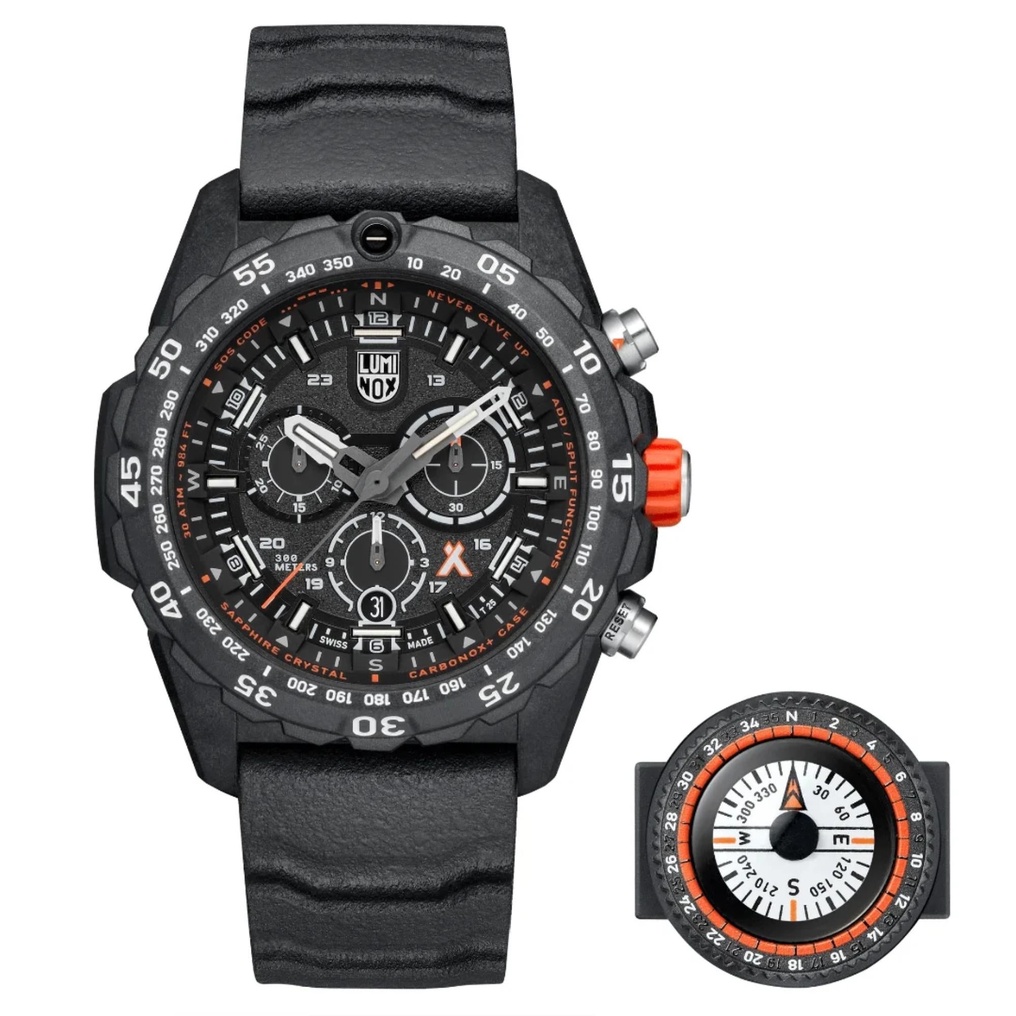 Luminox Bear Grylls Survival 45mm Black Dial Rubber Mens Quartz Watch XB.3741