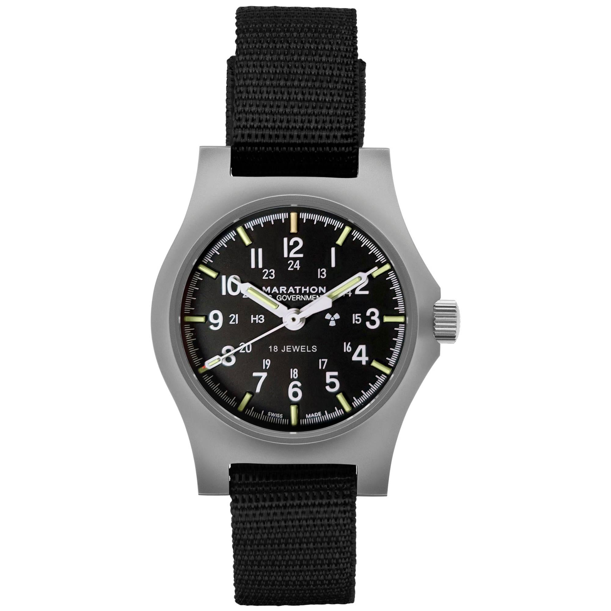 Marathon General Purpose Field 36mm Black Dial Nylon Mens Automatic Watch WW194003SS-0001