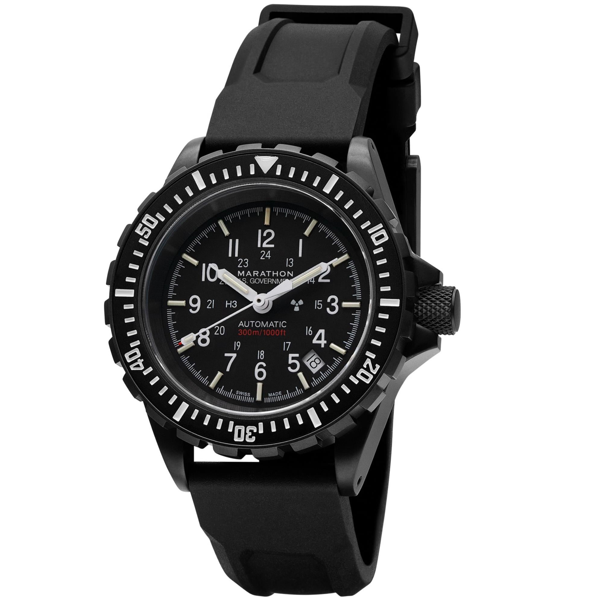 Marathon GSAR Anthracite  41mm Black Dial Rubber Mens Automatic Watch WW194006BK-0030