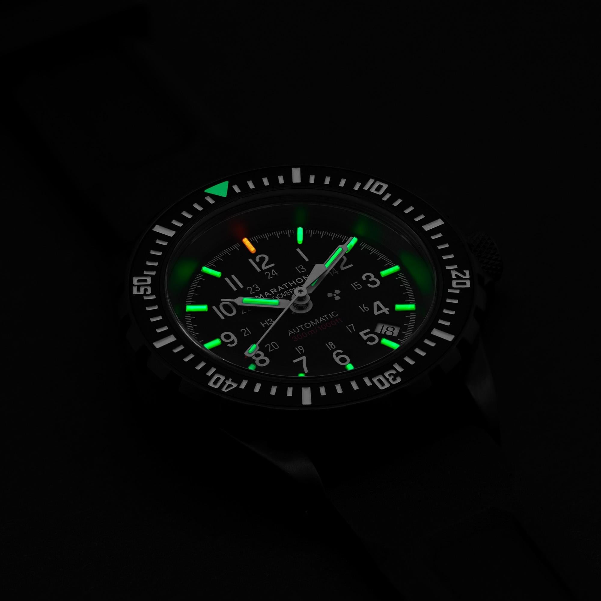Marathon GSAR Anthracite  41mm Black Dial Rubber Mens Automatic Watch WW194006BK-0030