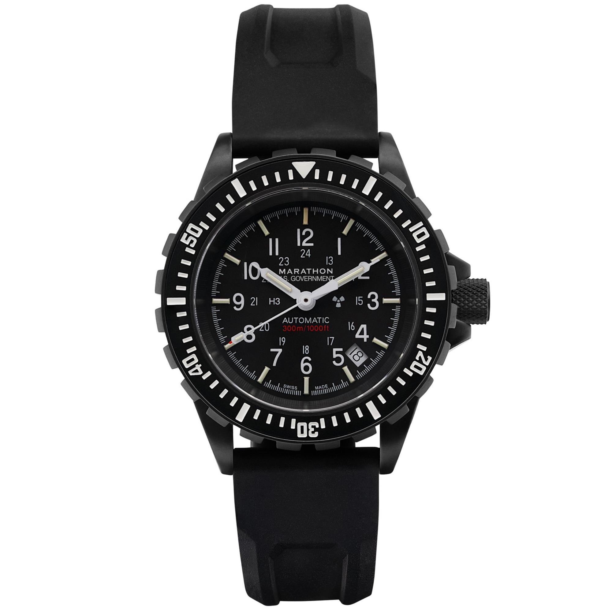 Marathon GSAR Anthracite  41mm Black Dial Rubber Mens Automatic Watch WW194006BK-0030