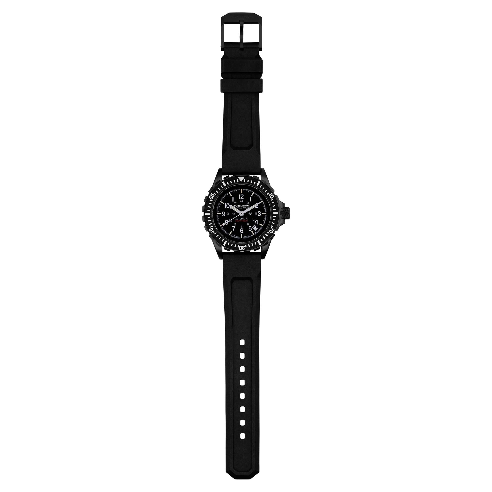 Marathon GSAR Anthracite  41mm Black Dial Rubber Mens Automatic Watch WW194006BK-0030