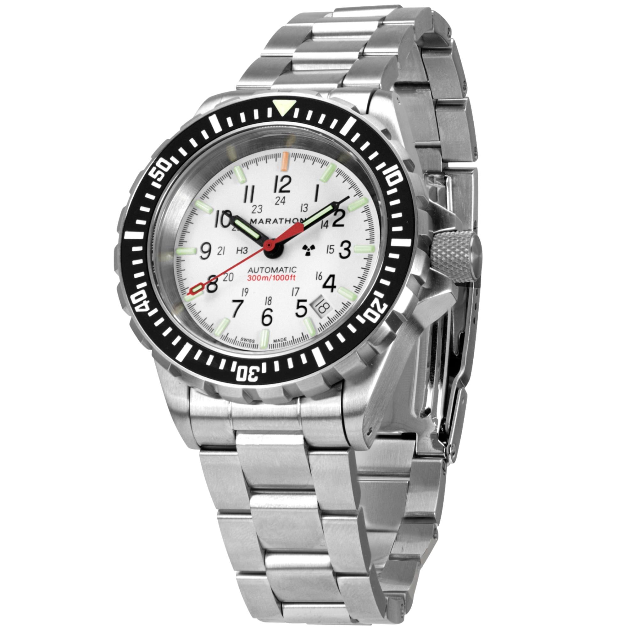 Marathon GSAR Arctic Edition 41mm White Dial Steel Mens Automatic Watch WW194006SS-0513