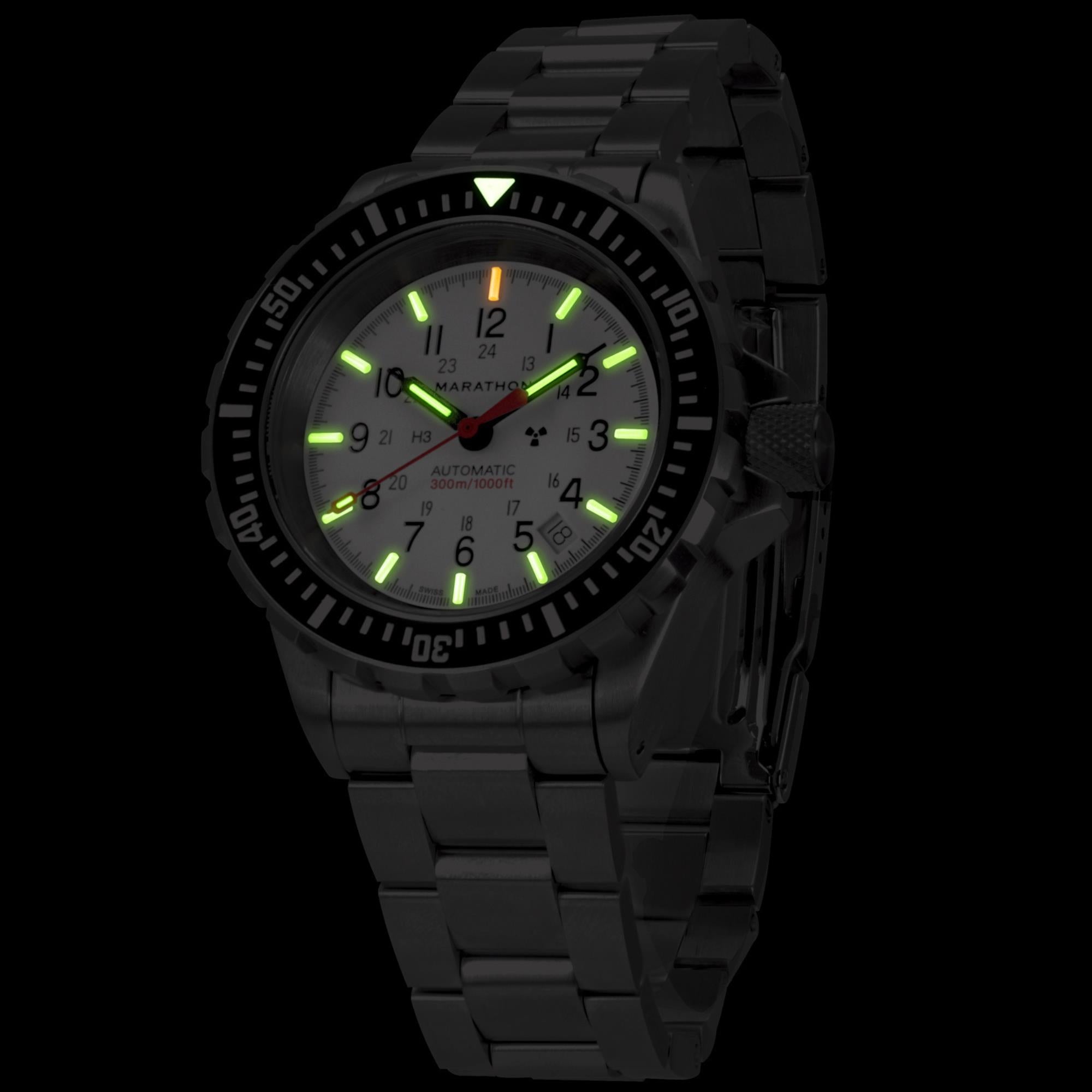 Marathon GSAR Arctic Edition 41mm White Dial Steel Mens Automatic Watch WW194006SS-0513