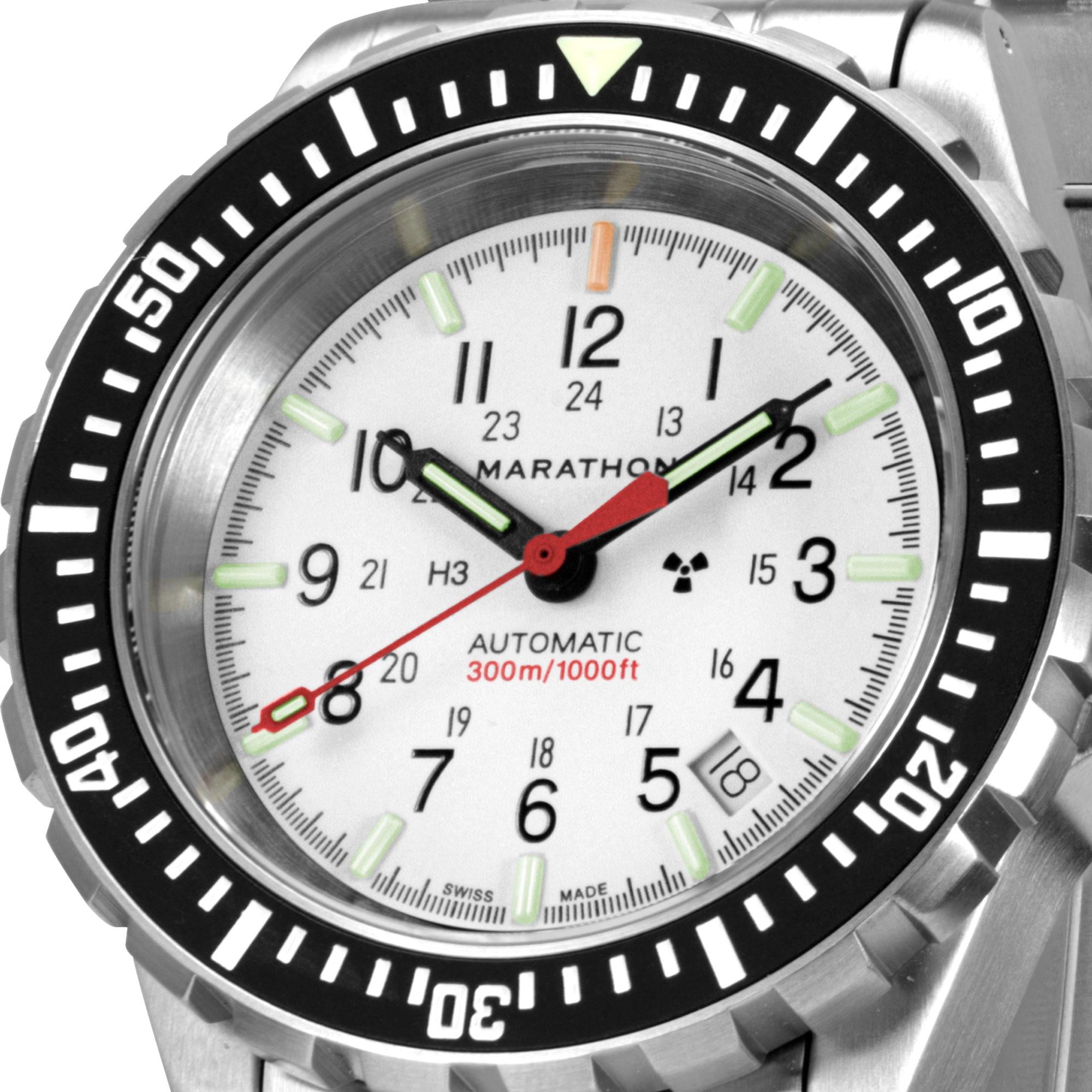 Marathon GSAR Arctic Edition 41mm White Dial Steel Mens Automatic Watch WW194006SS-0513