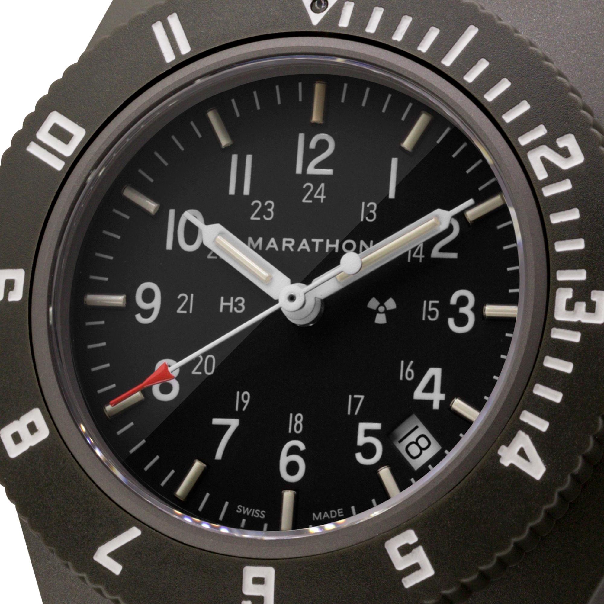 Marathon Navigator 41mm Black Dial Nylon Mens Quartz Watch WW194013SG-0102