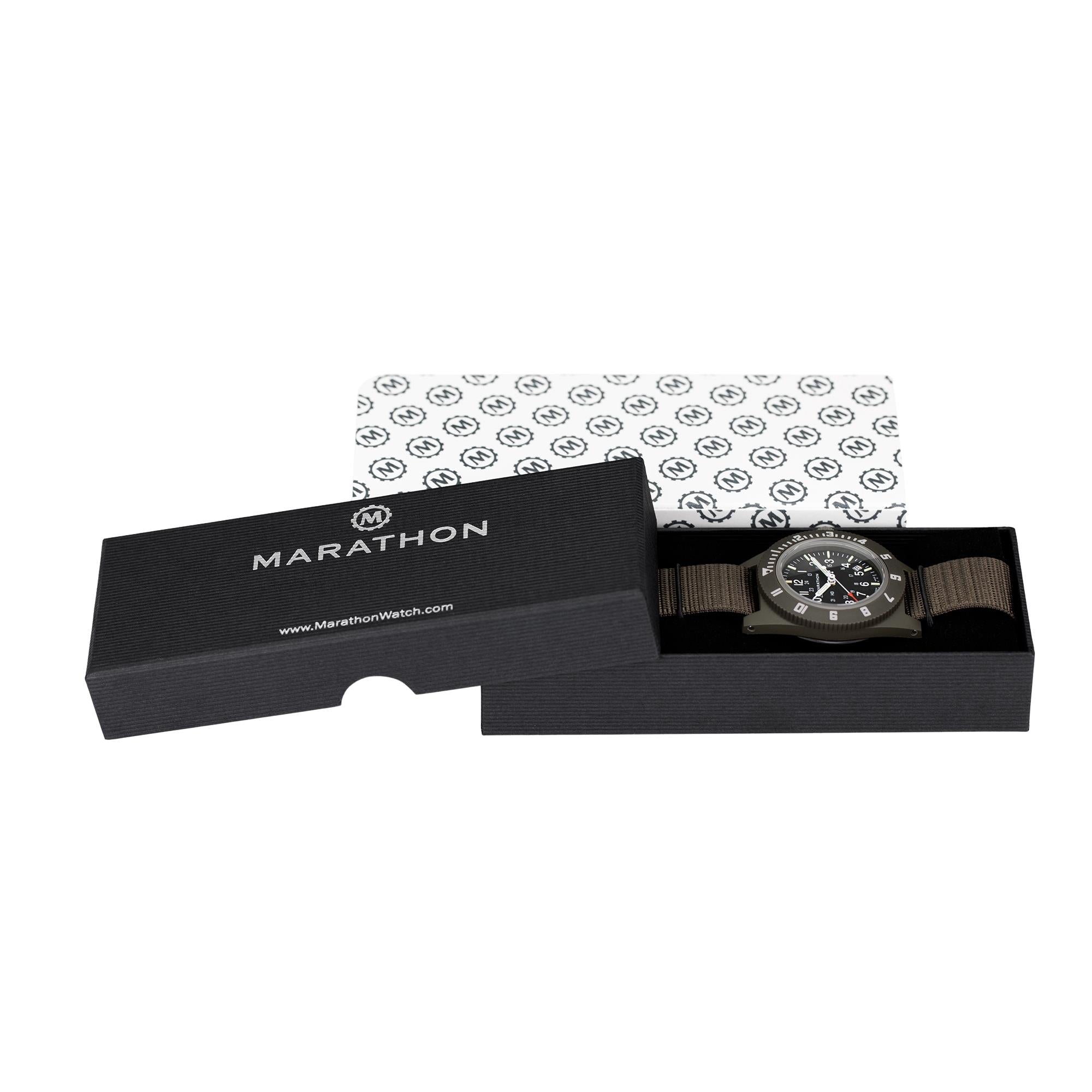 Marathon Navigator 41mm Black Dial Nylon Mens Quartz Watch WW194013SG-0102