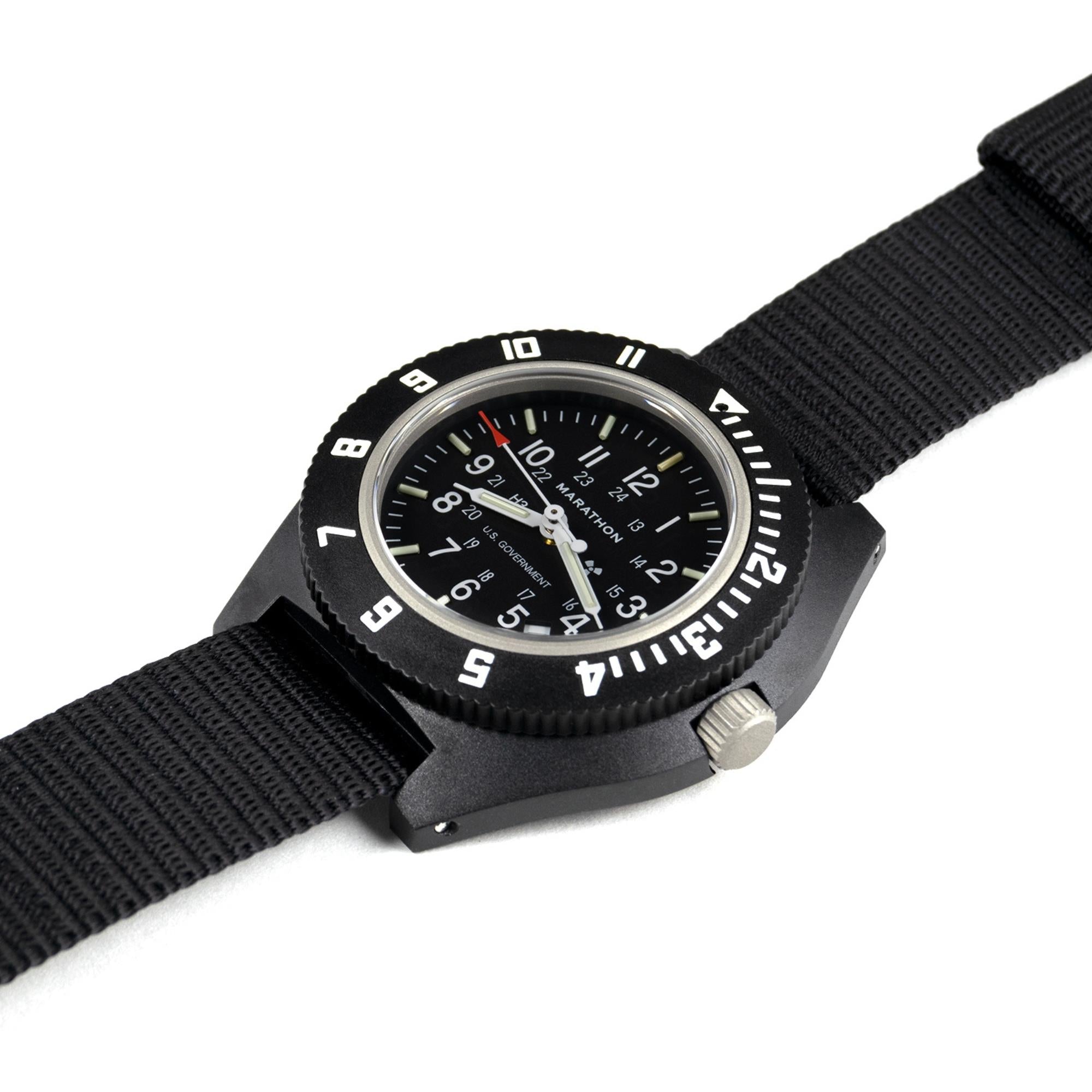 Marathon Navigator U.S. Government  41mm Black Dial Nylon Mens Quartz Watch WW194013BK-0001