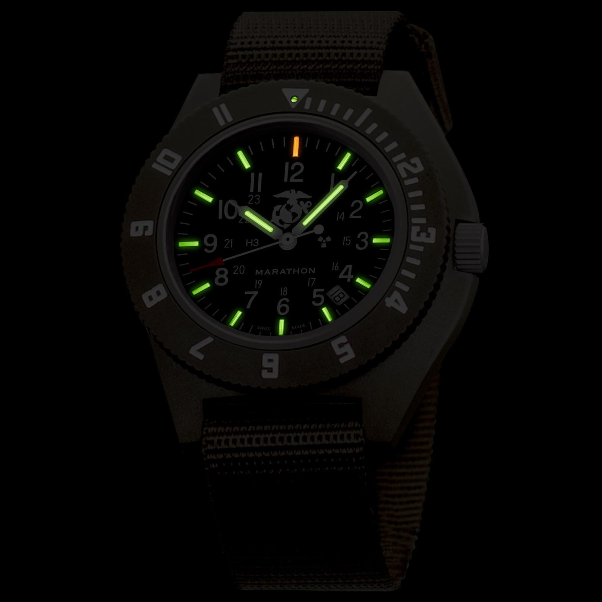 Marathon Navigator 41mm Black Dial Nylon Mens Quartz Watch WW194013SG-0202