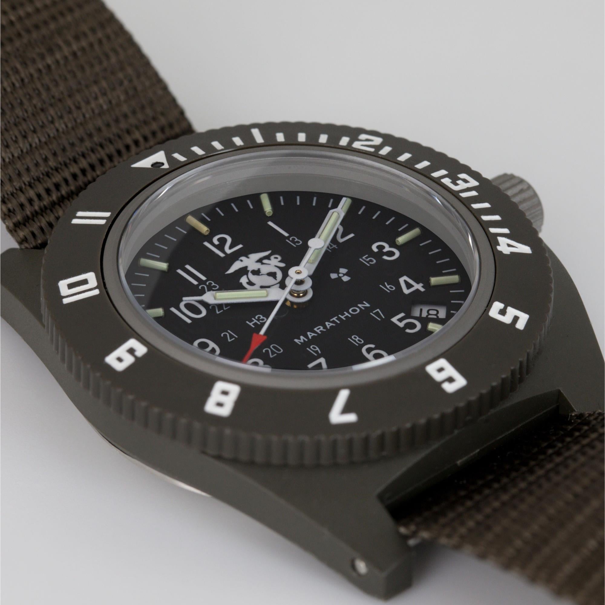 Marathon Navigator 41mm Black Dial Nylon Mens Quartz Watch WW194013SG-0202