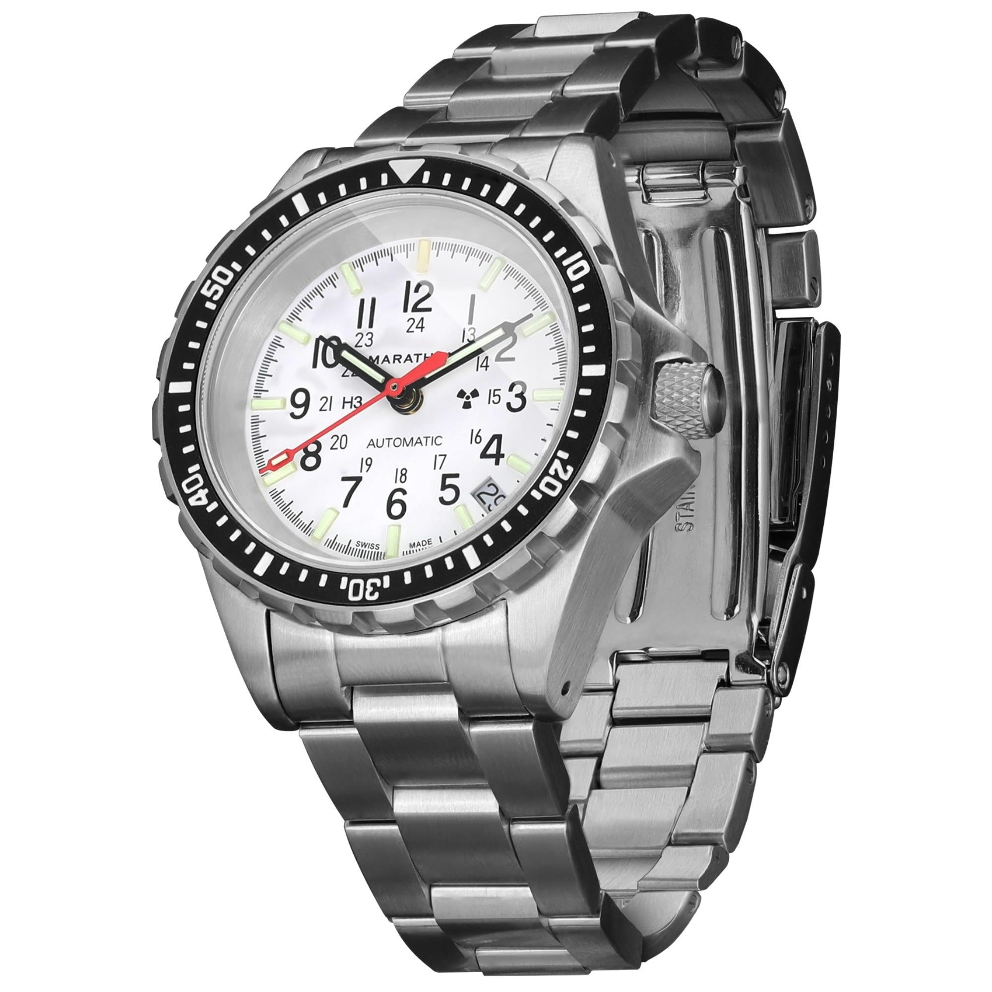 Marathon MSAR Arctic Edition 36mm White Dial Steel Mens Automatic Watch WW194026SS-0506