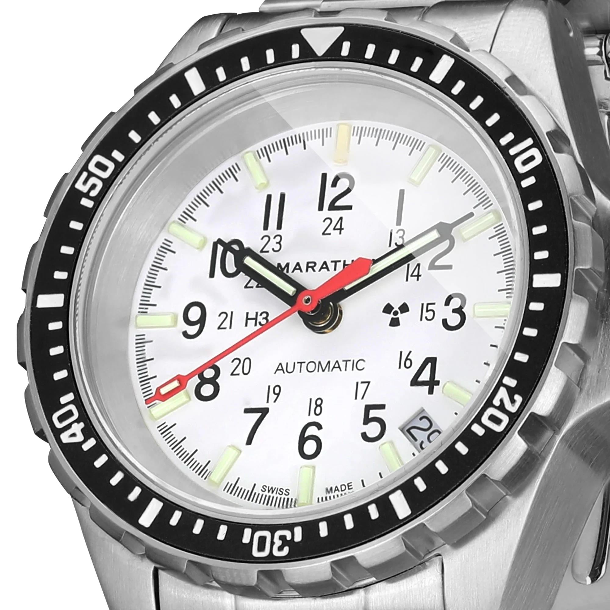 Marathon MSAR Arctic Edition 36mm White Dial Steel Mens Automatic Watch WW194026SS-0506