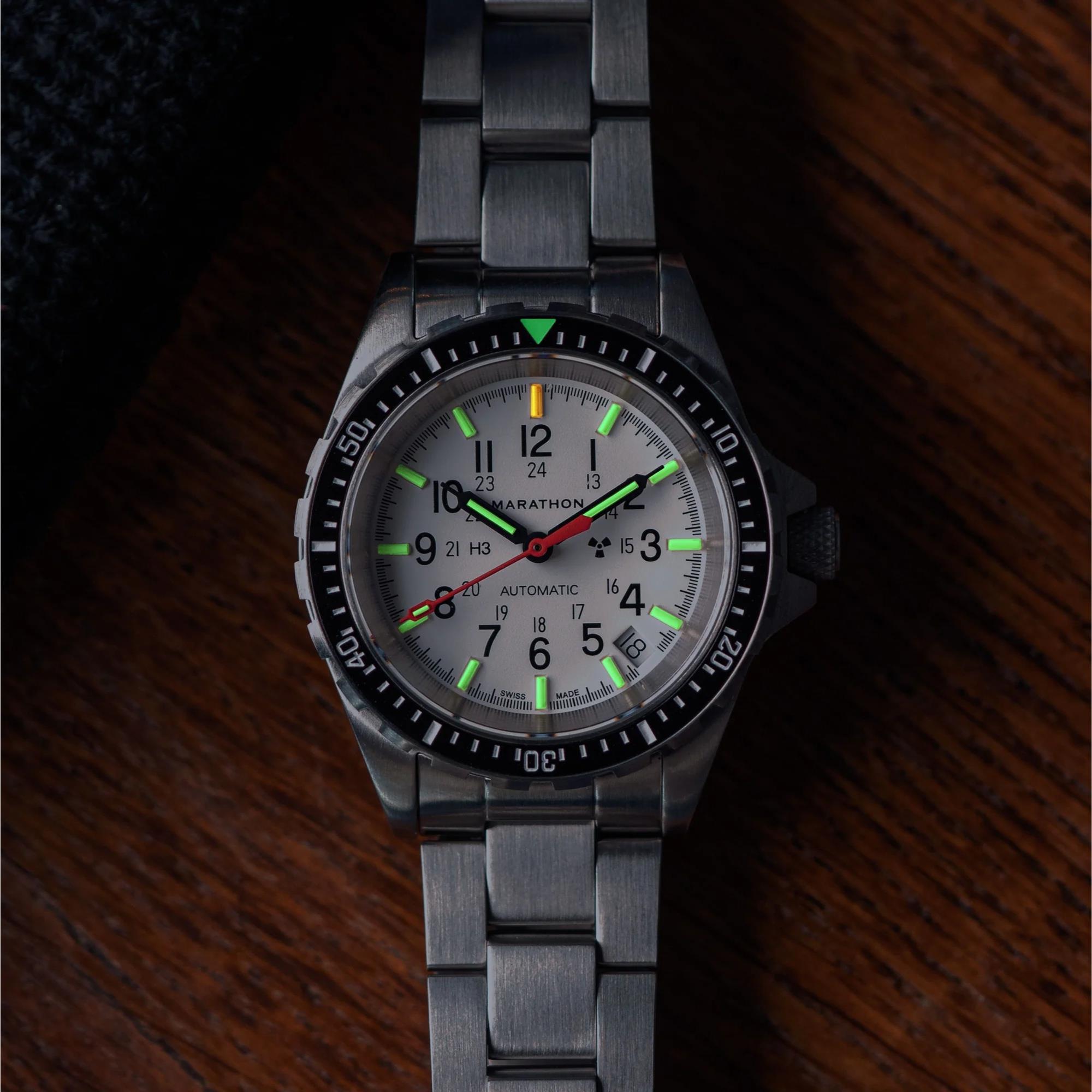 Marathon MSAR Arctic Edition 36mm White Dial Steel Mens Automatic Watch WW194026SS-0506