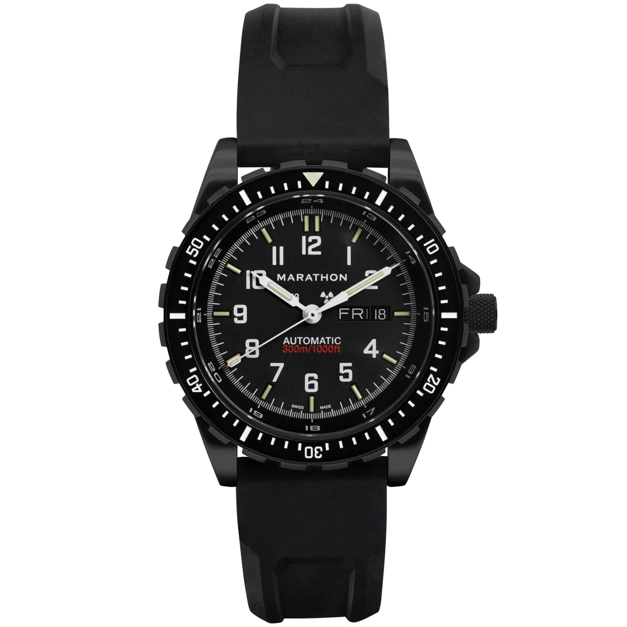 Marathon SAR Anthracite 46mm Black Dial Rubber Mens Automatic Watch WW194021BK-0130