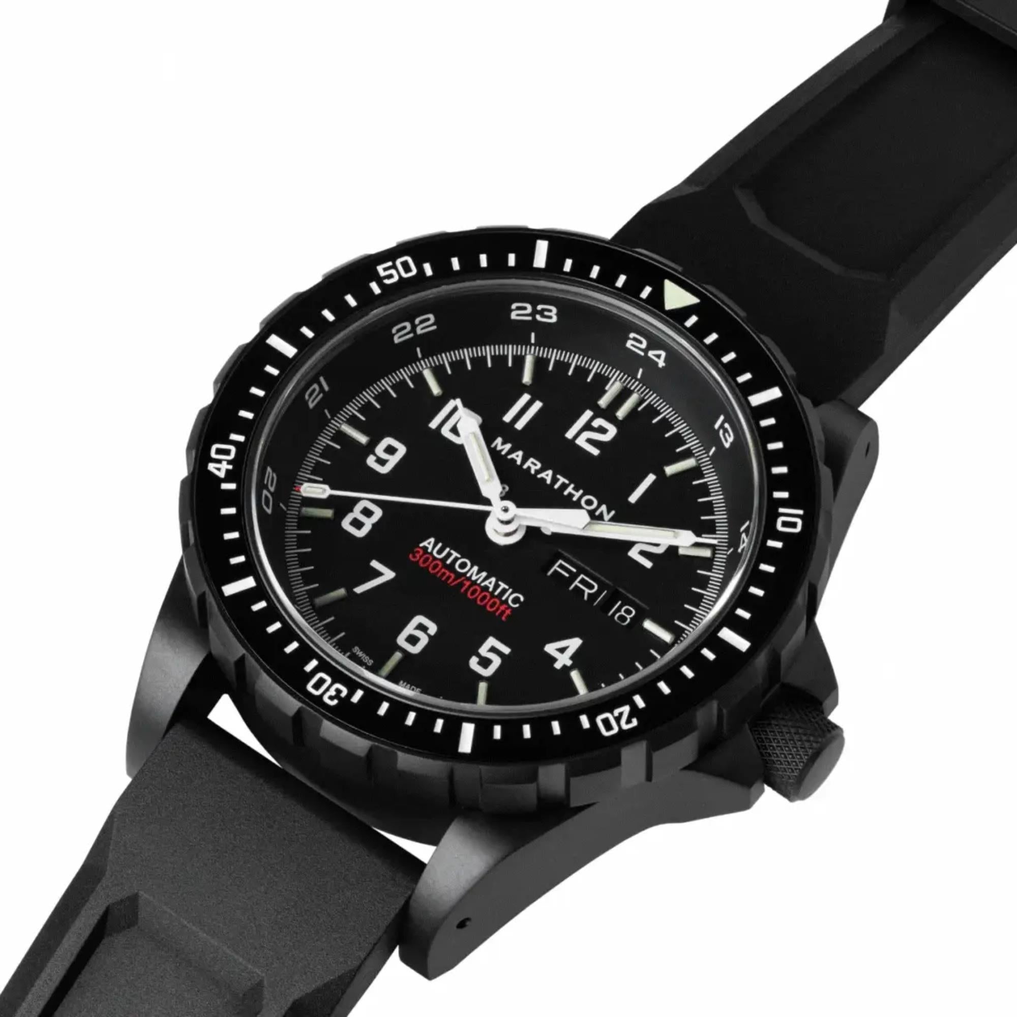 Marathon SAR Anthracite 46mm Black Dial Rubber Mens Automatic Watch WW194021BK-0130