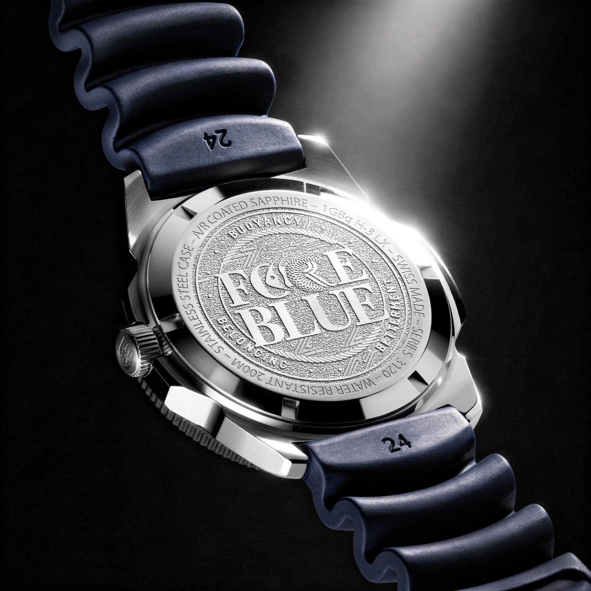 Luminox Pacific Diver FORCE BLUE 3120 Series 44mm Blue Dial Rubber Mens Quartz Watch XS.3125.FB