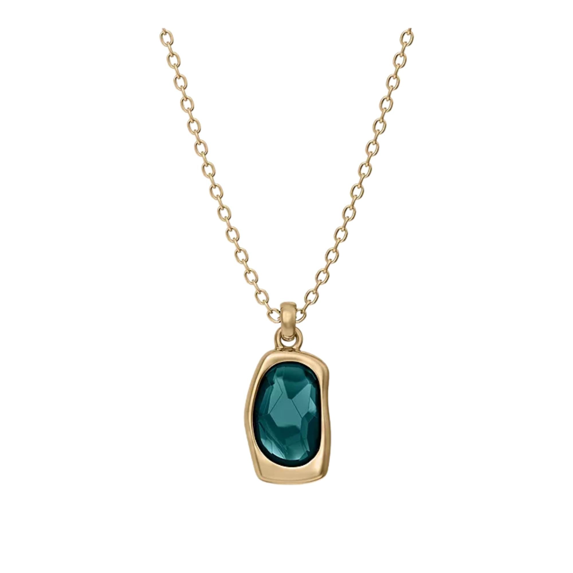 Skagen Sofie Sea Glass Gold Ladies Pendant Necklace SKJ1913710