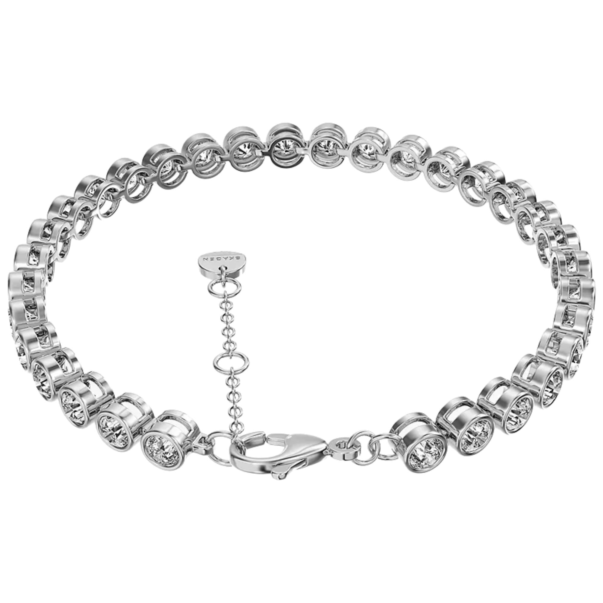 Skagen Moderne Glitz Silver Chain Ladies Bracelet SKJ5020040