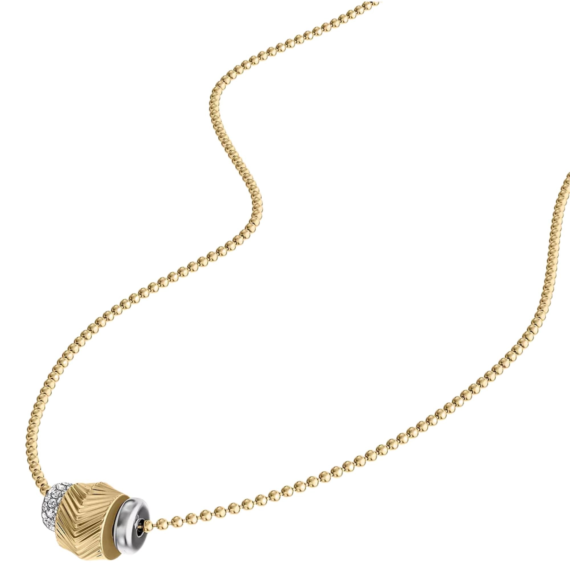 Fossil Harlow Rondelles Two-Tone Steel Station Ladies Necklace JF04993998