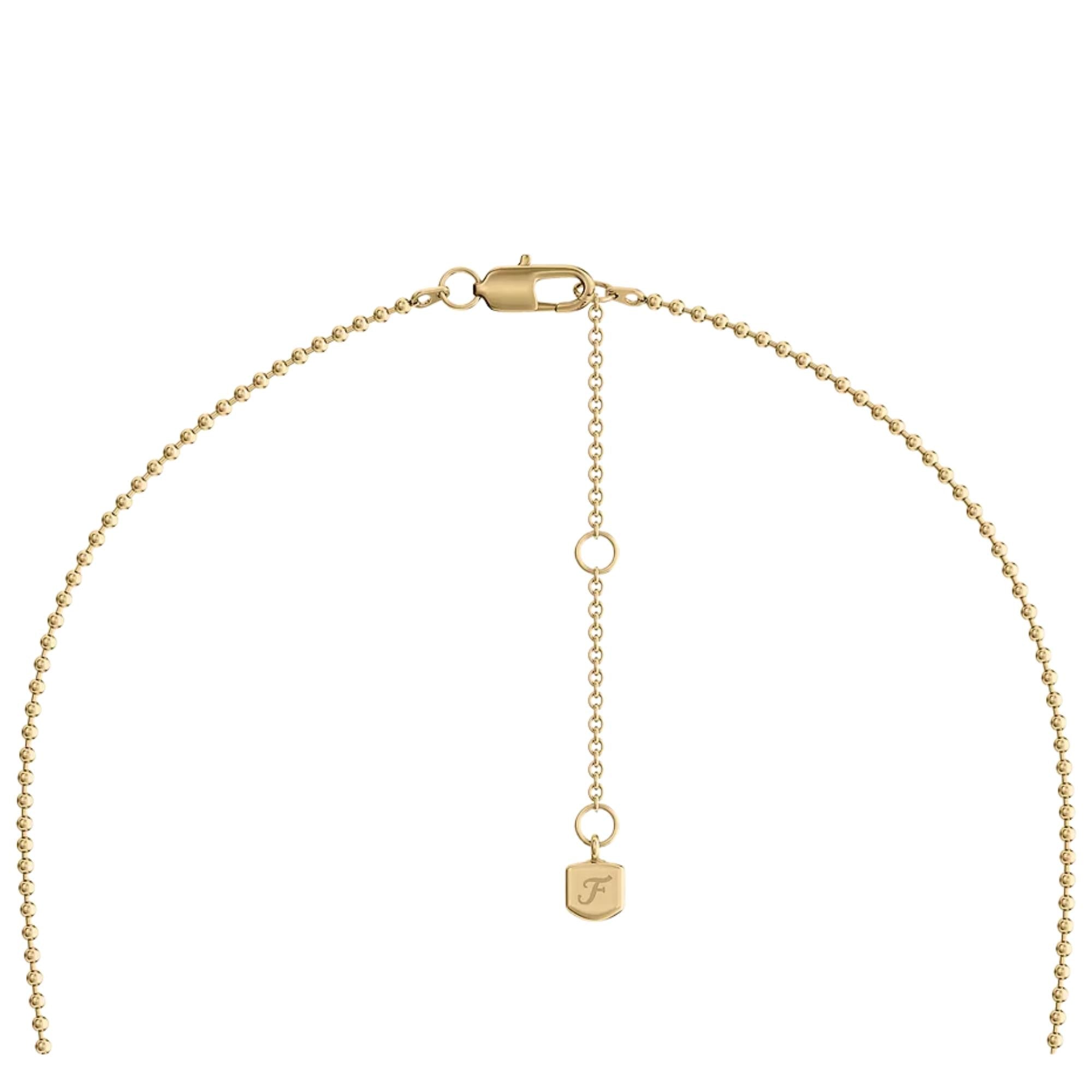 Fossil Harlow Rondelles Two-Tone Steel Station Ladies Necklace JF04993998