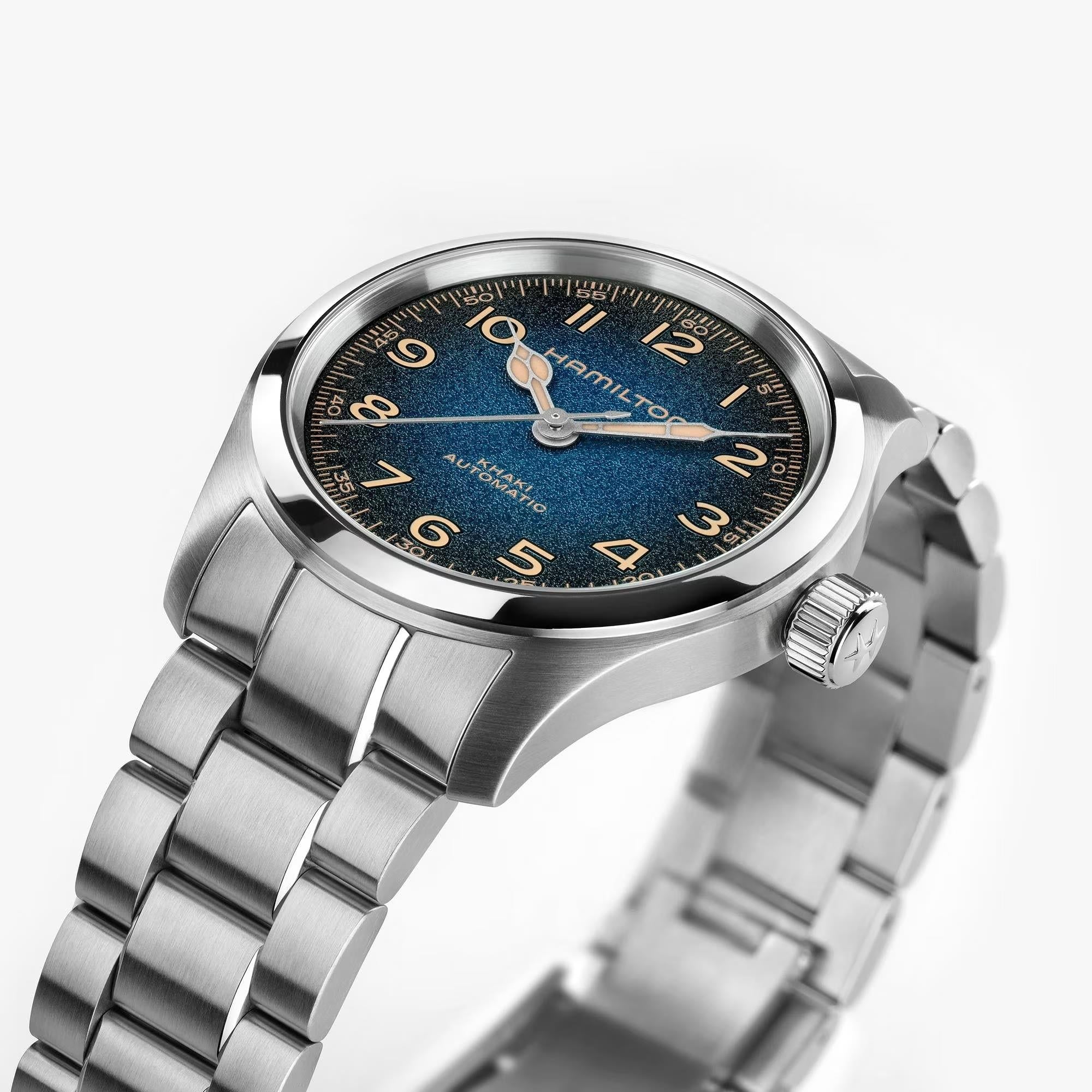 Hamilton Khaki Field Murph 38mm Blue Dial Steel Mens Automatic Watch H70405140