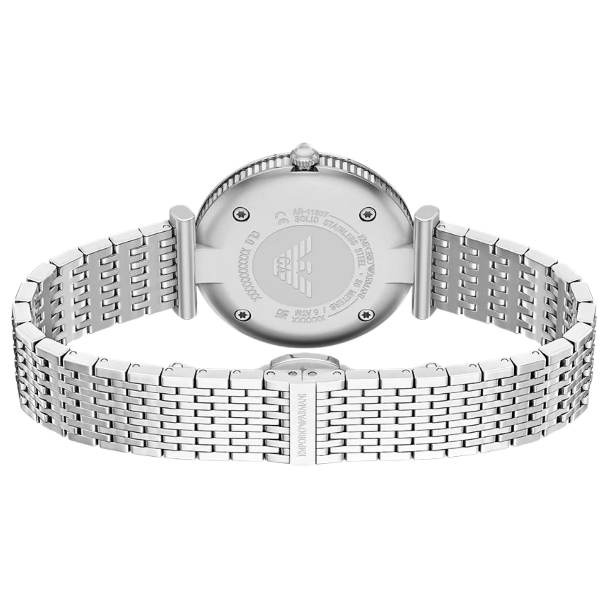 Emporio Armani Archelia 32mm Mother of Pearl Dial Steel Ladies Quartz Watch AR11807