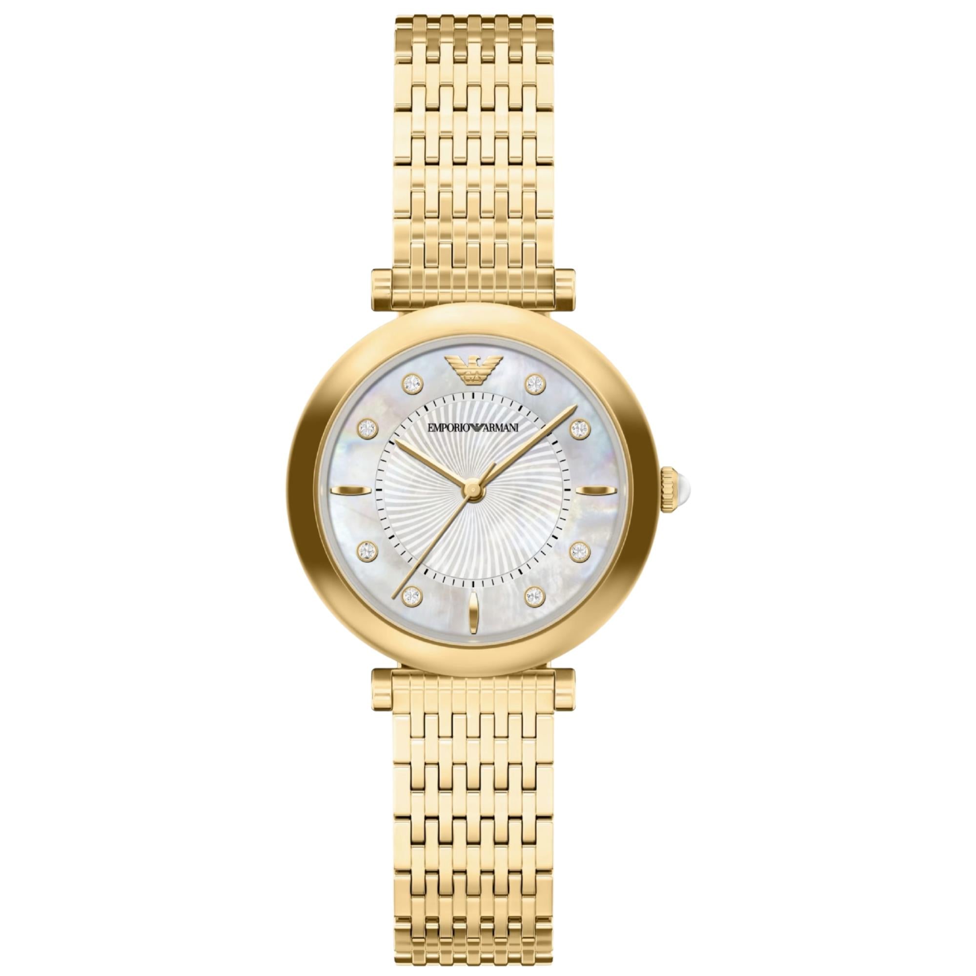 Emporio Armani Archelia 32mm Mother of Pearl Dial Steel Ladies Quartz Watch AR11809