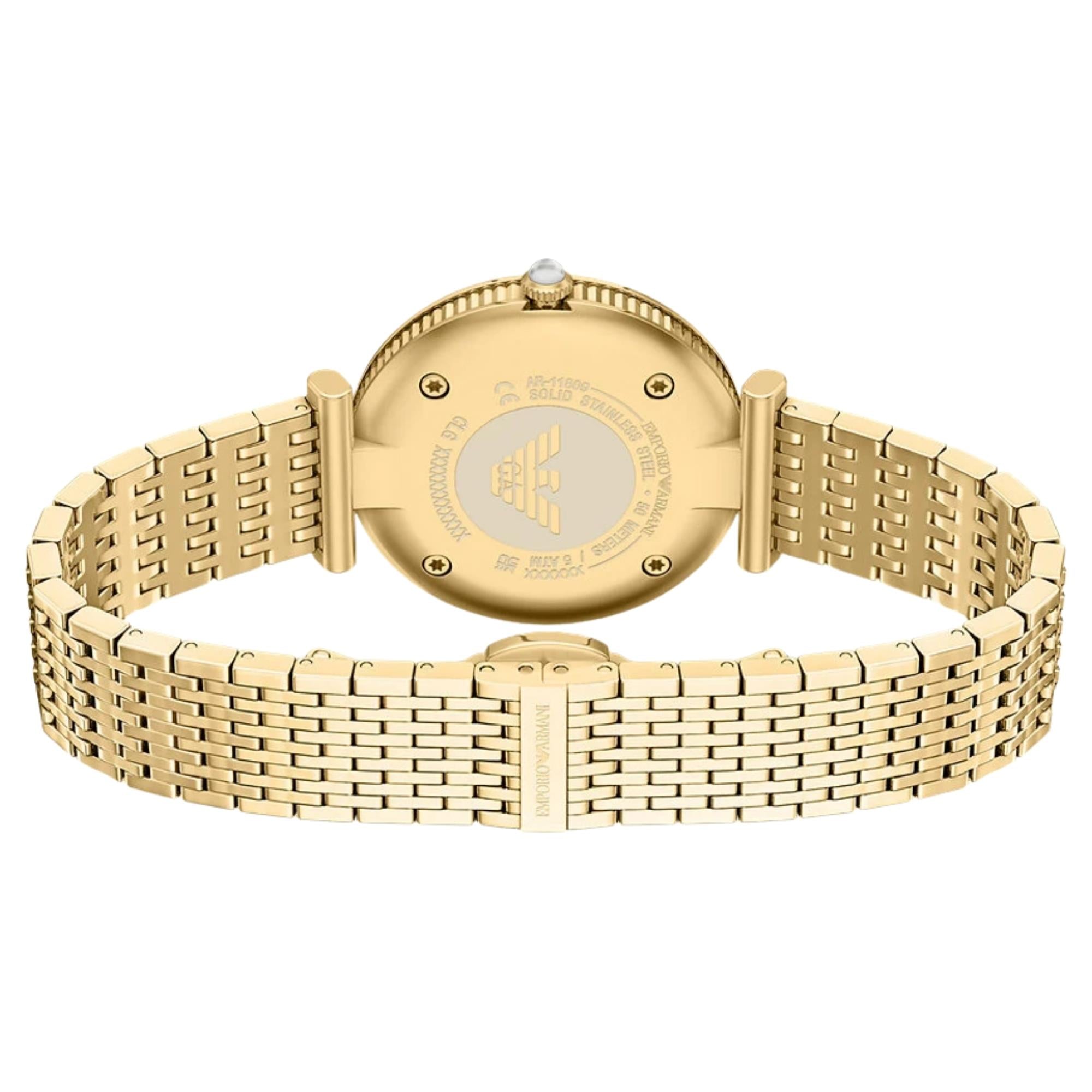 Emporio Armani Archelia 32mm Mother of Pearl Dial Steel Ladies Quartz Watch AR11809