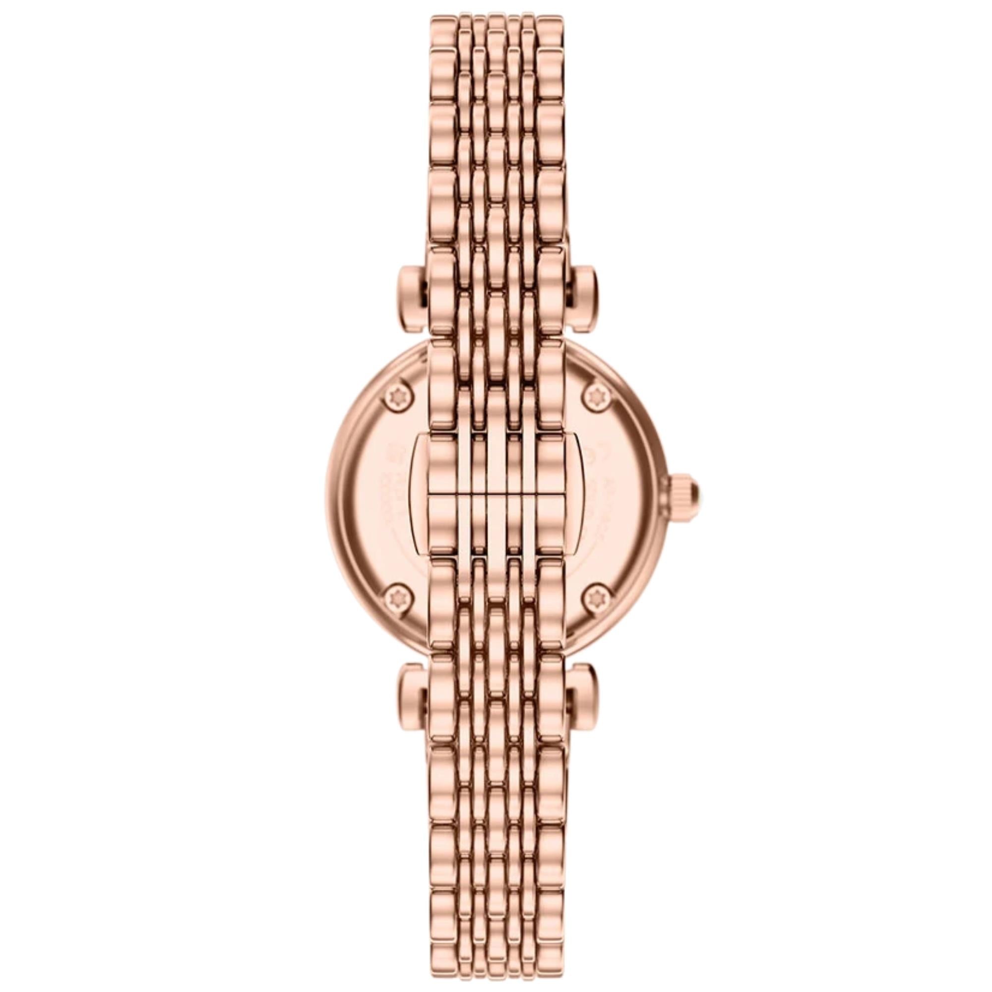 Emporio Armani Gianni 28mm Mother of Pearl Dial Steel Ladies Quartz Watch AR11805